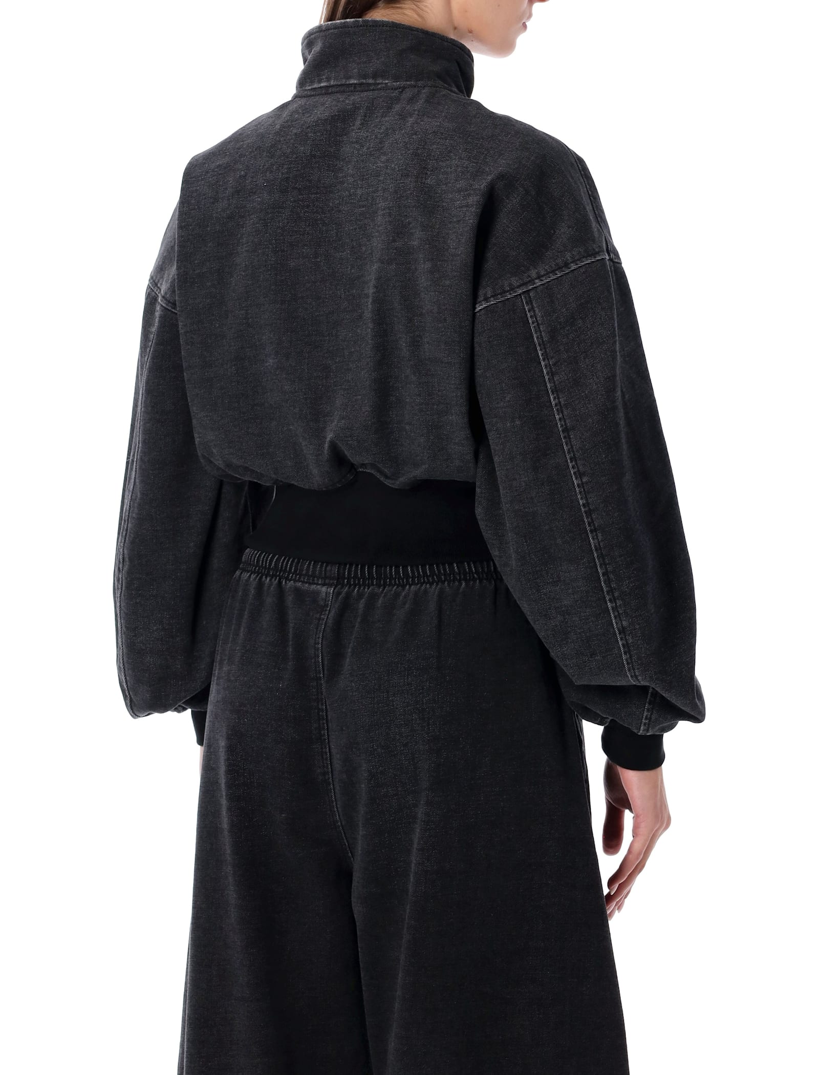 Alexander Wang Bomber In Denim Ardesia Donna In Multi