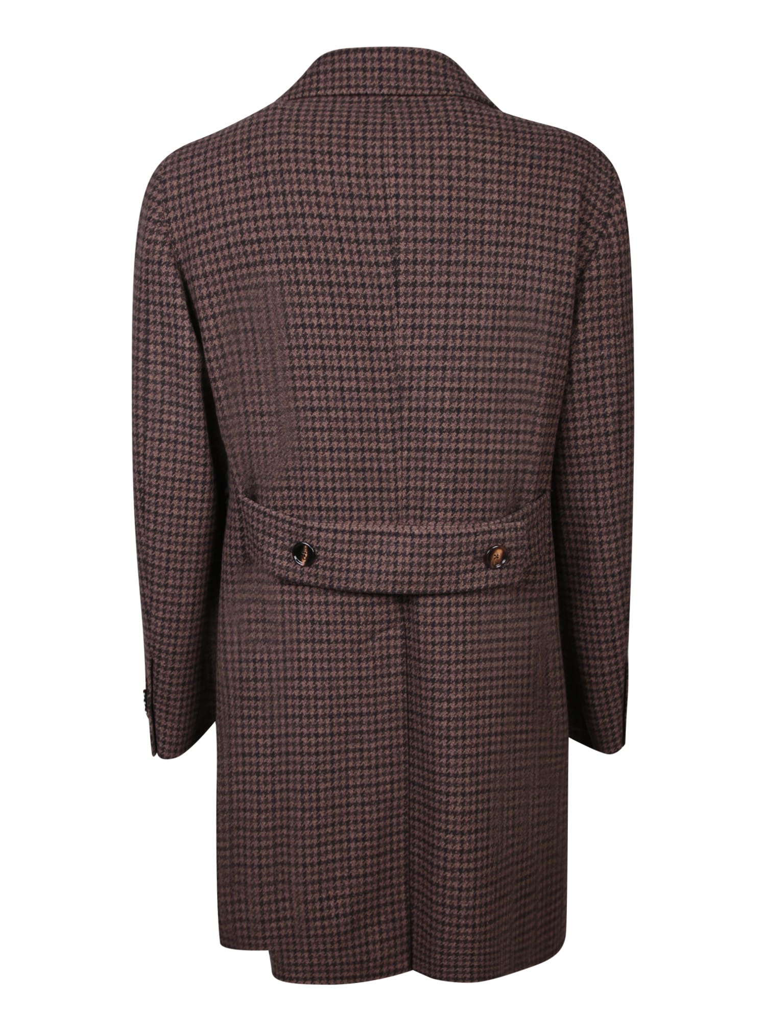 Shop Tagliatore Martingala Brown Coat