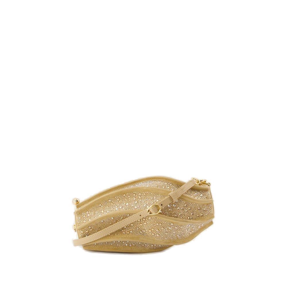 Shop Cult Gaia Myrna Embellished Clutch Bag In Gold