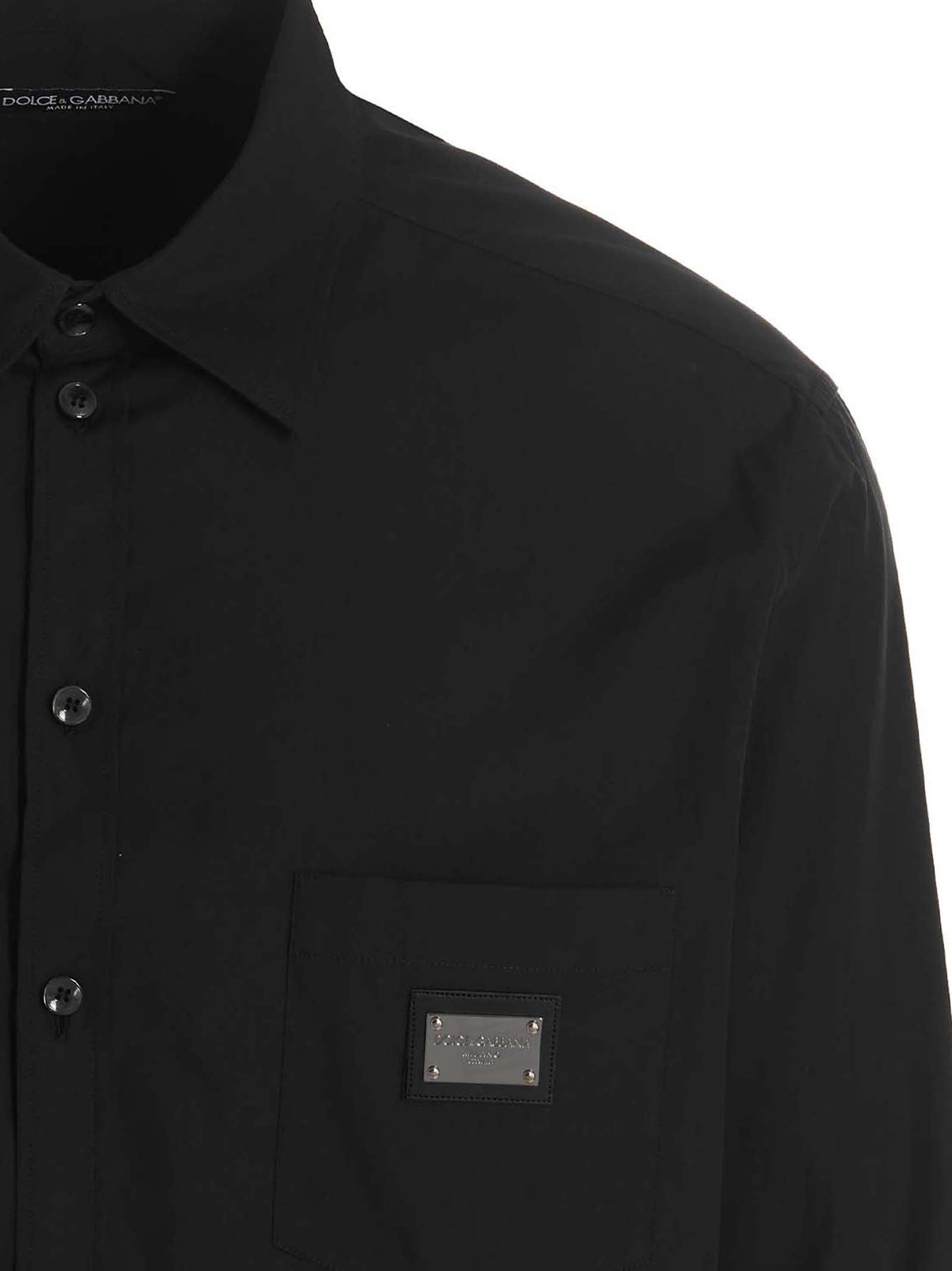 Shop Dolce & Gabbana Dg Essential Shirt In Black