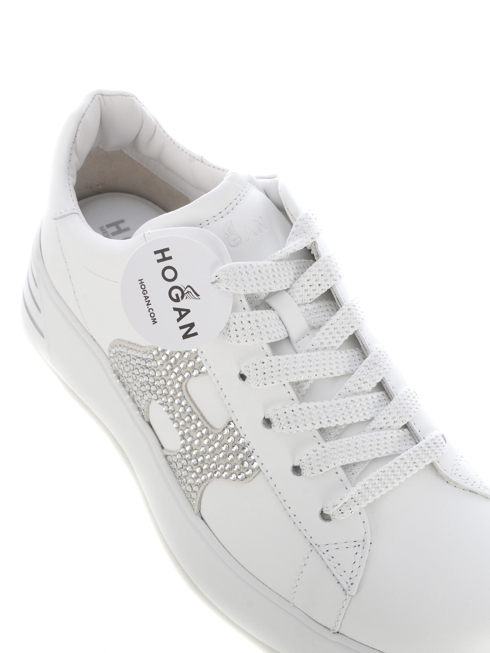 Shop Hogan Sneakers  Rebel Made In Leather In White