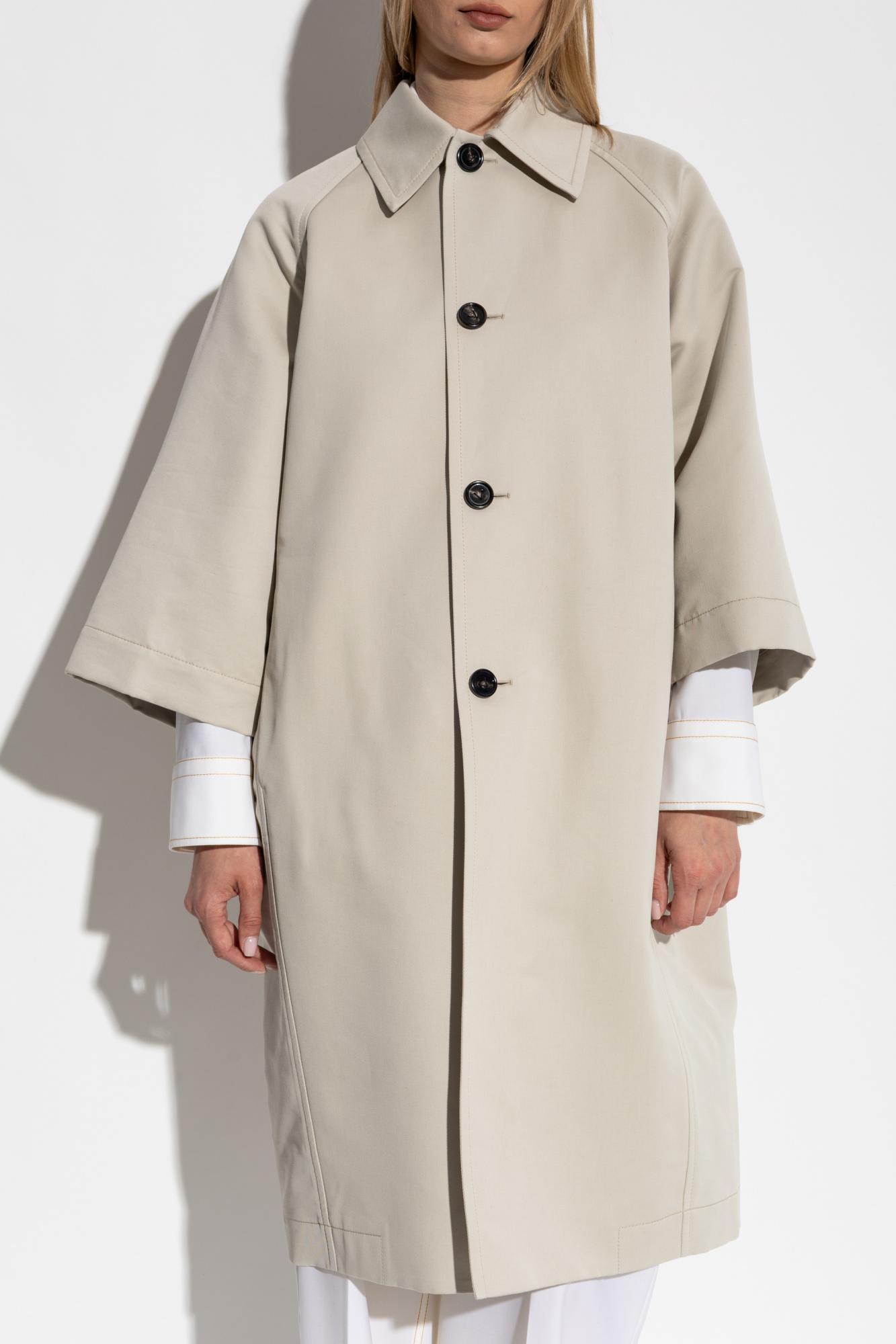 Bottega Veneta Loose-fit Coat In Gray