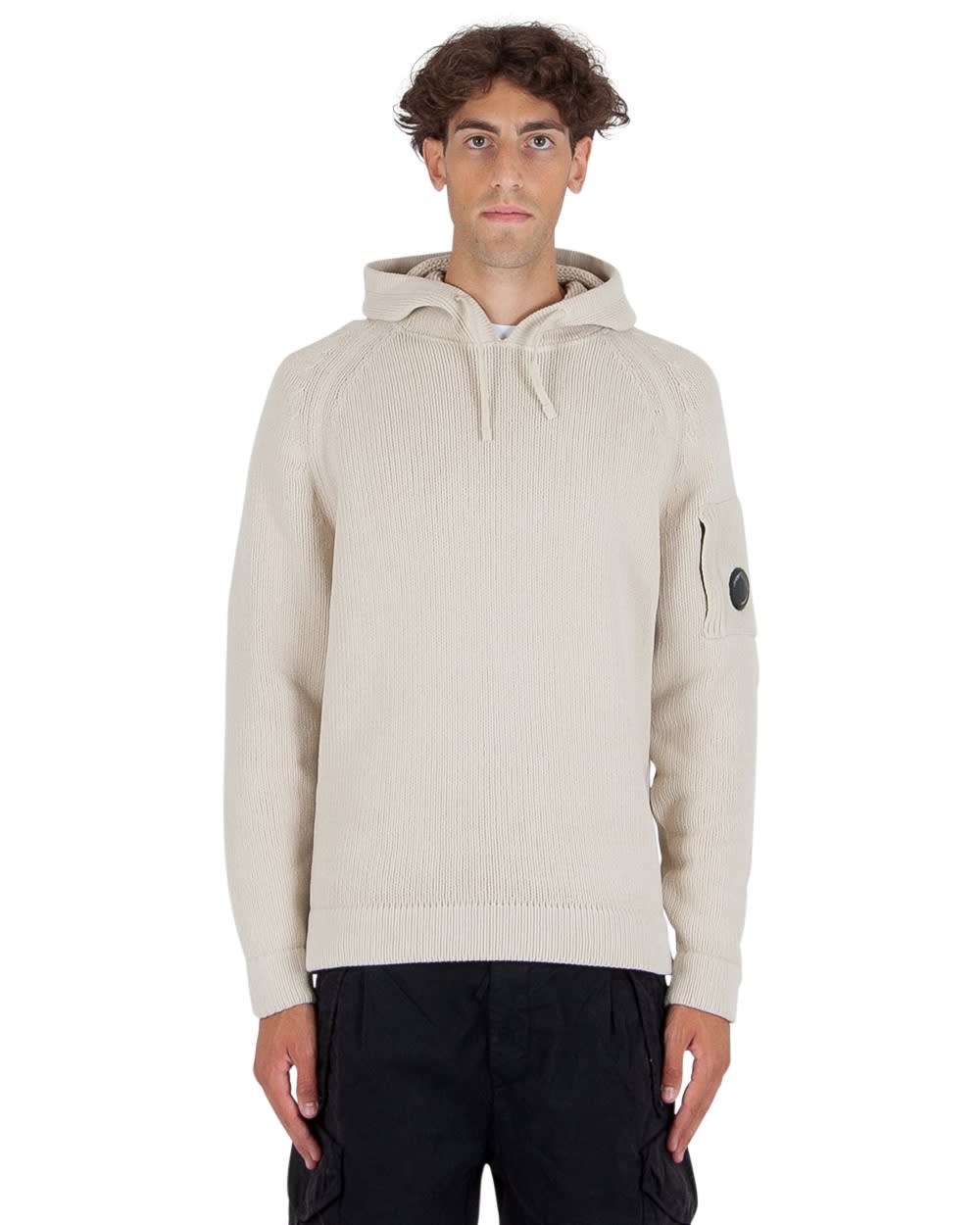C.P. Company Cotton Chenille Hooded Knit