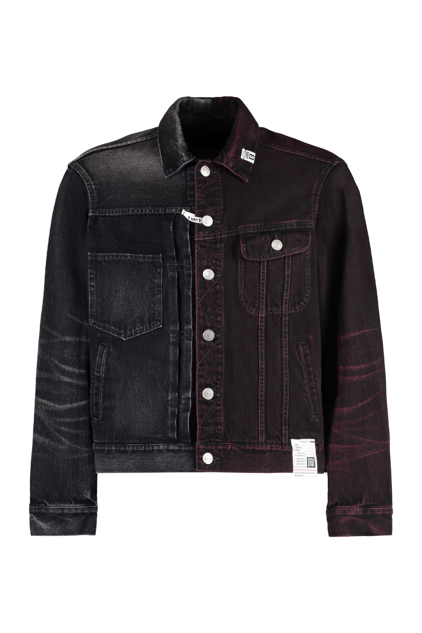 Shop Miharayasuhiro Denim Jacket In Black