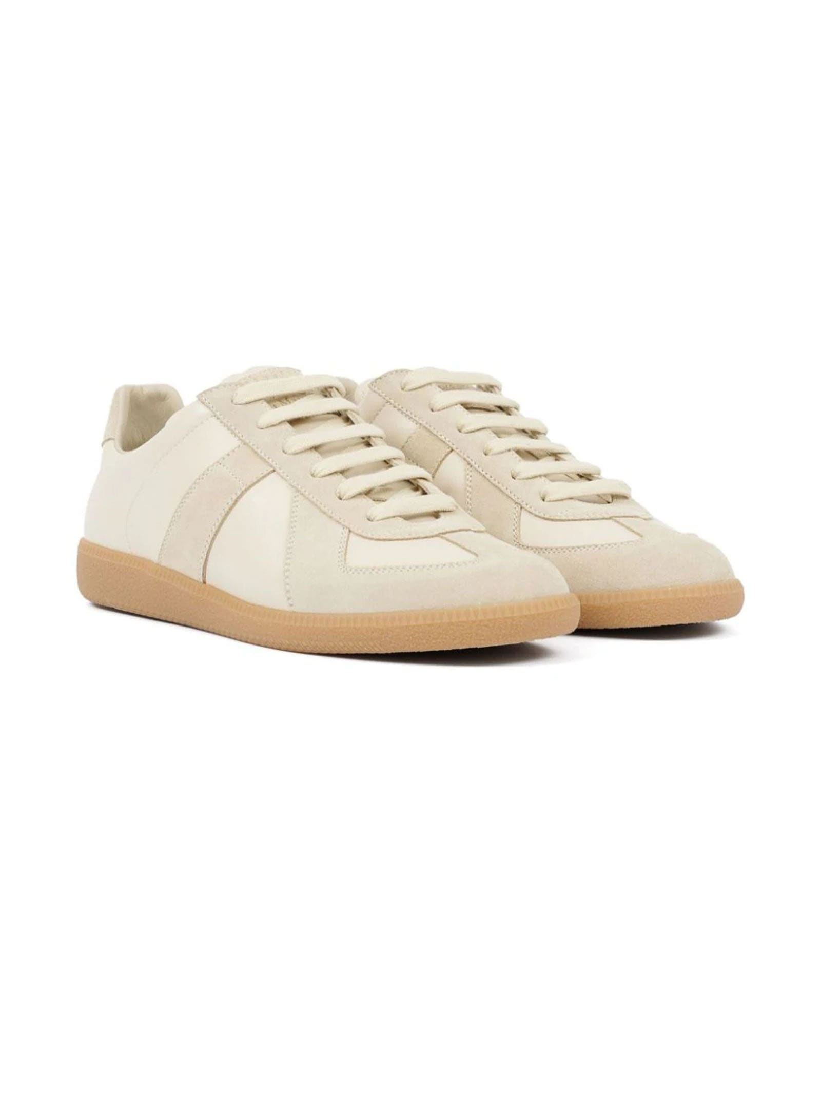 Shop Maison Margiela Sneakers Beige