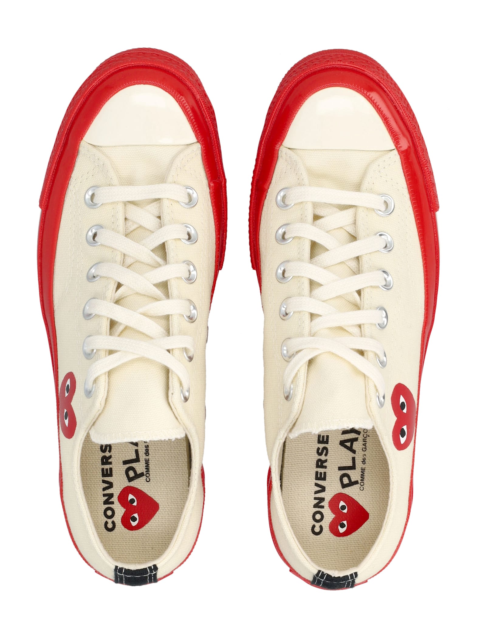 Comme Des Garçons Play X Converse Chuck 70 Low-top Sneakers In White