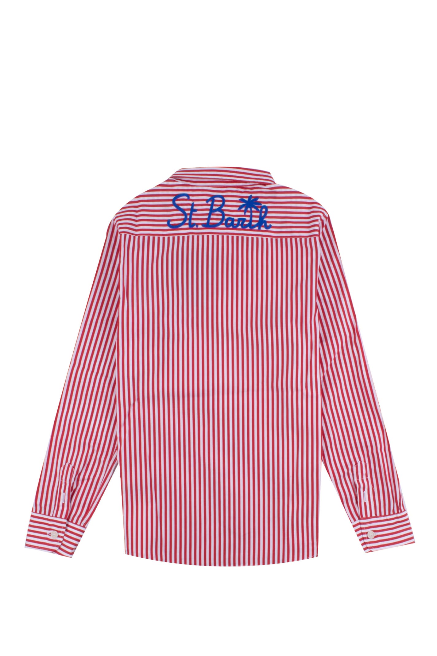 Shop Mc2 Saint Barth Cotton Shirt In Red
