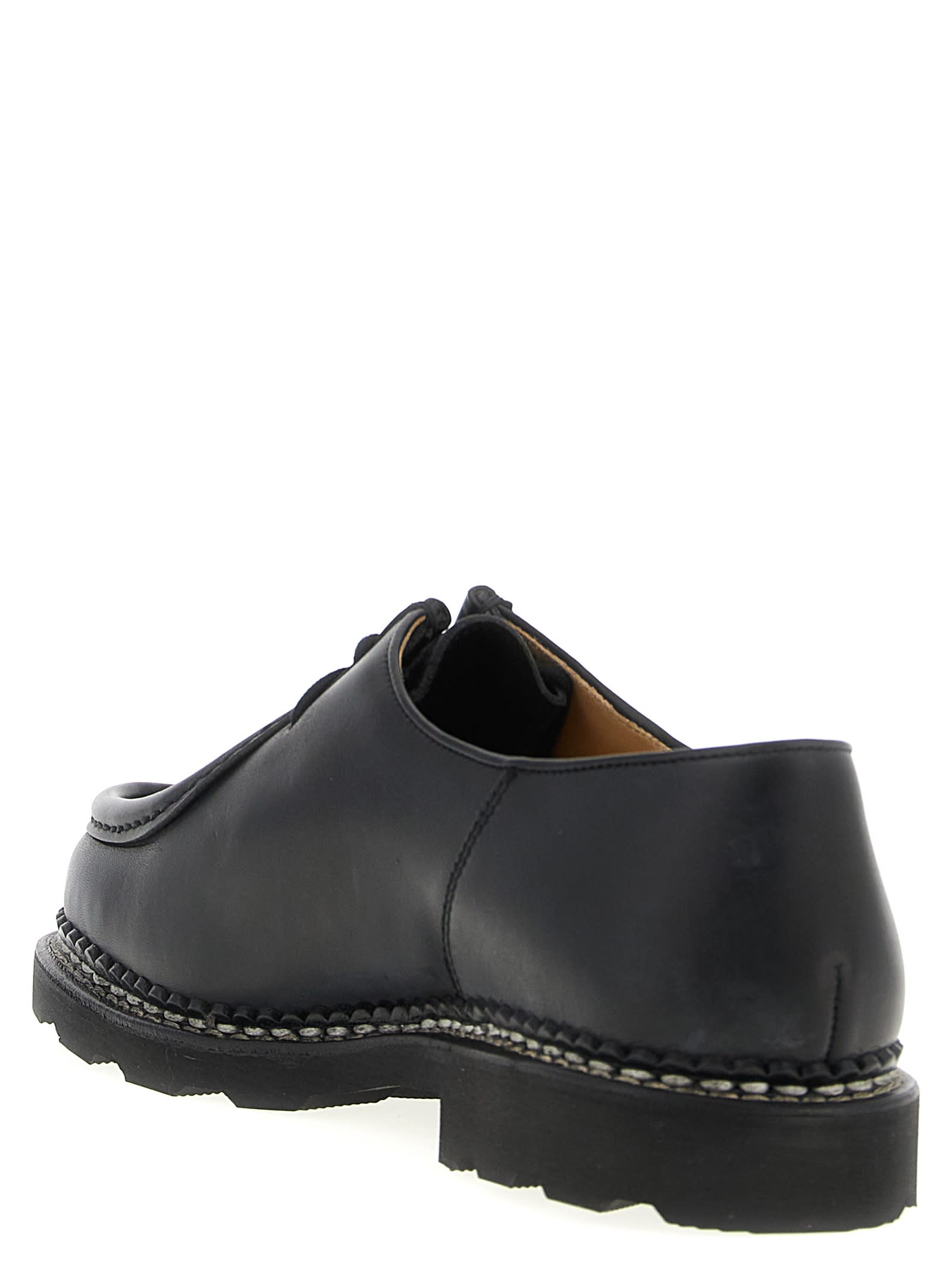 Paraboot Edged Michael Derby Shoes In Black