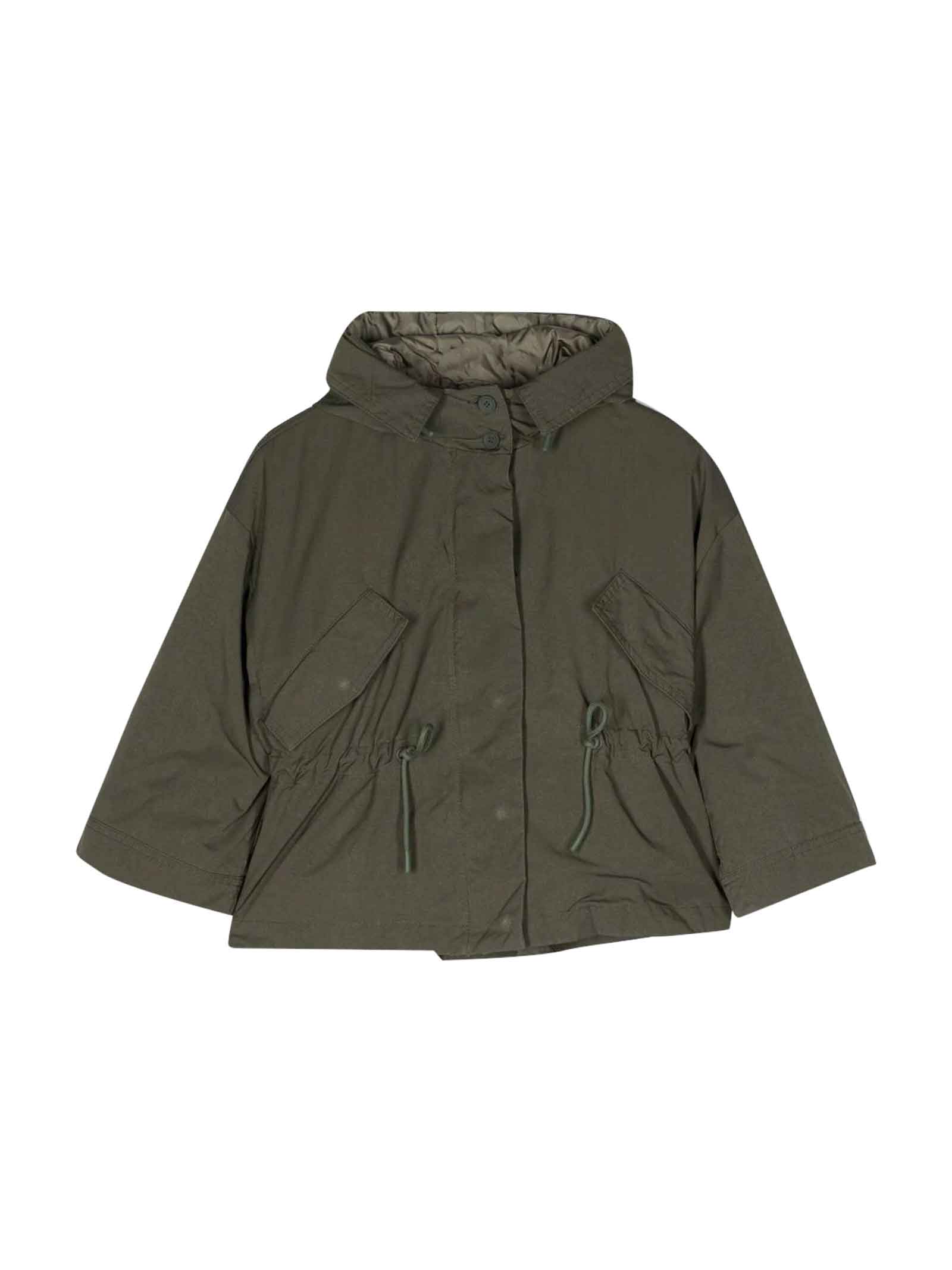 Aspesi Green Jacket Boy Kids In Verde