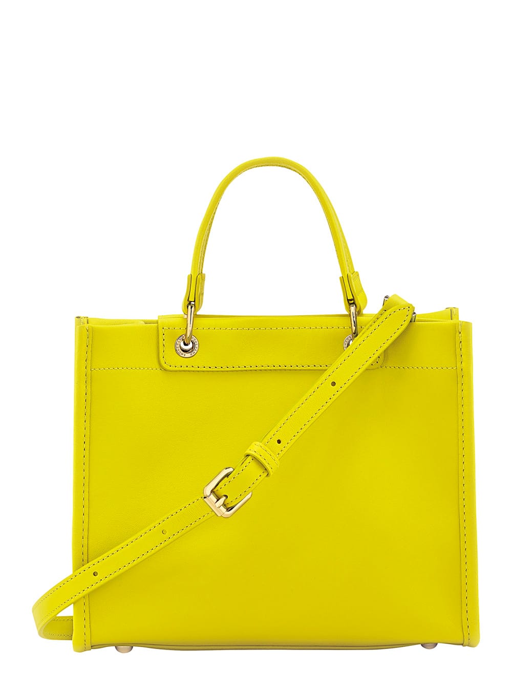 Longchamp Green Handbag With Embossed Logo On The Front And Adjustable And Removable Shoulder Strap In Leather In Green