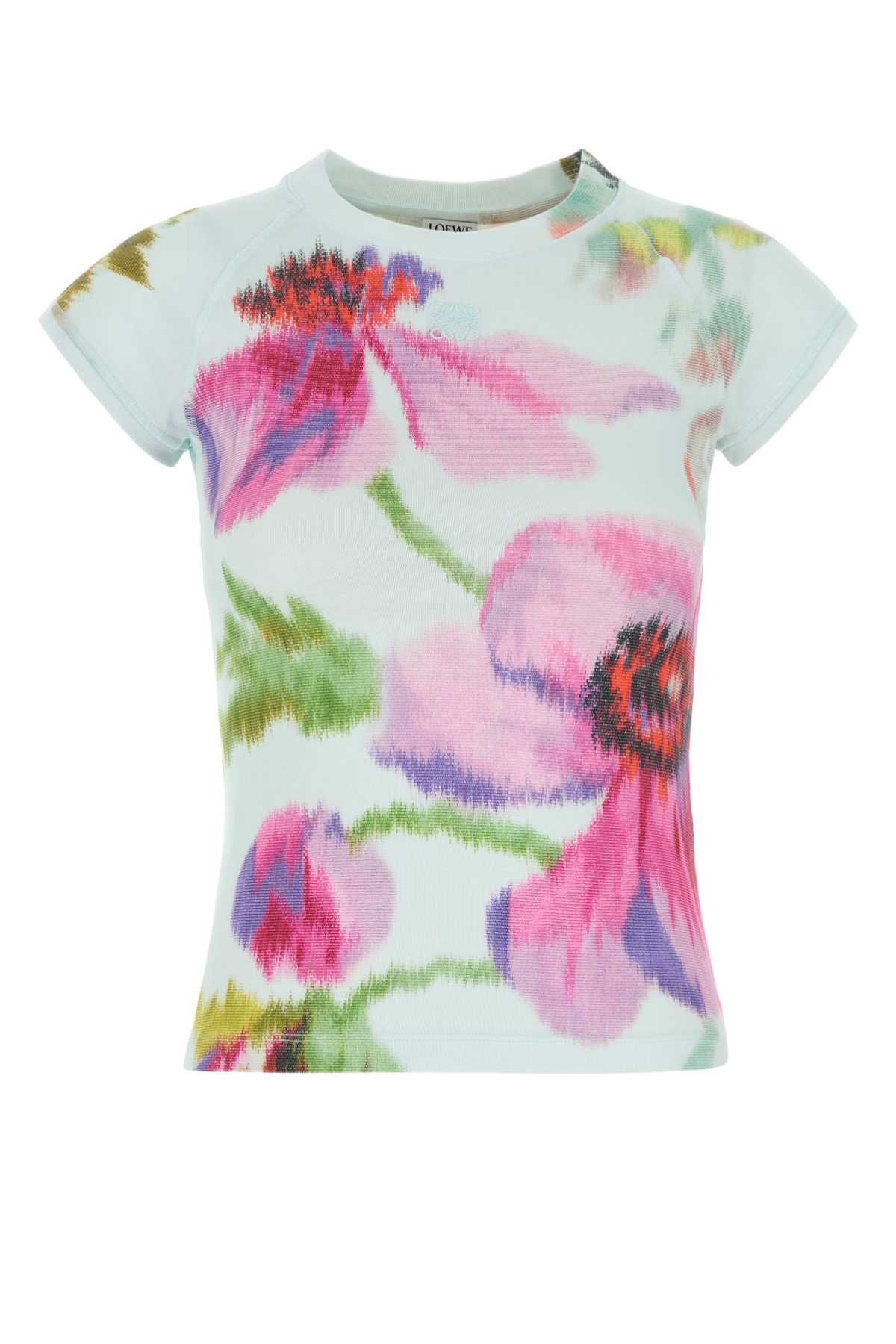 Loewe Printed Cotton Blend T-shirt In Multi