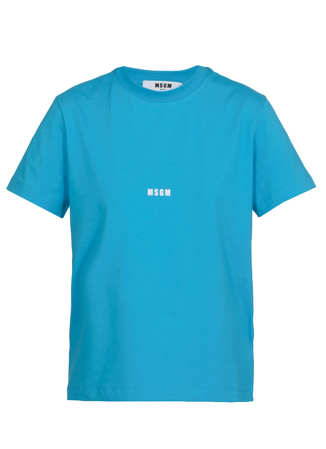 Msgm Cotton T-shirt In Sky