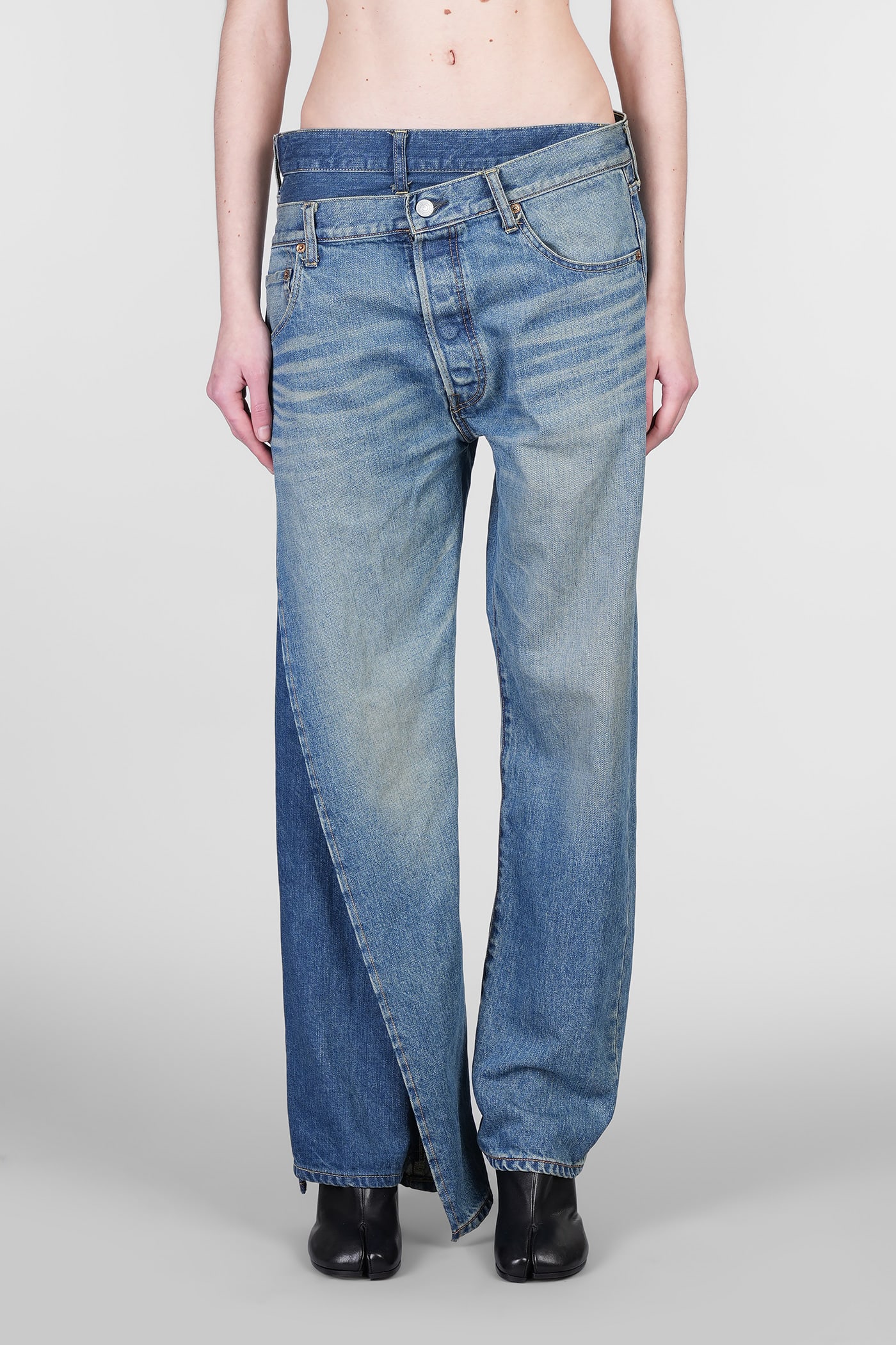 Jeans In Blue Cotton