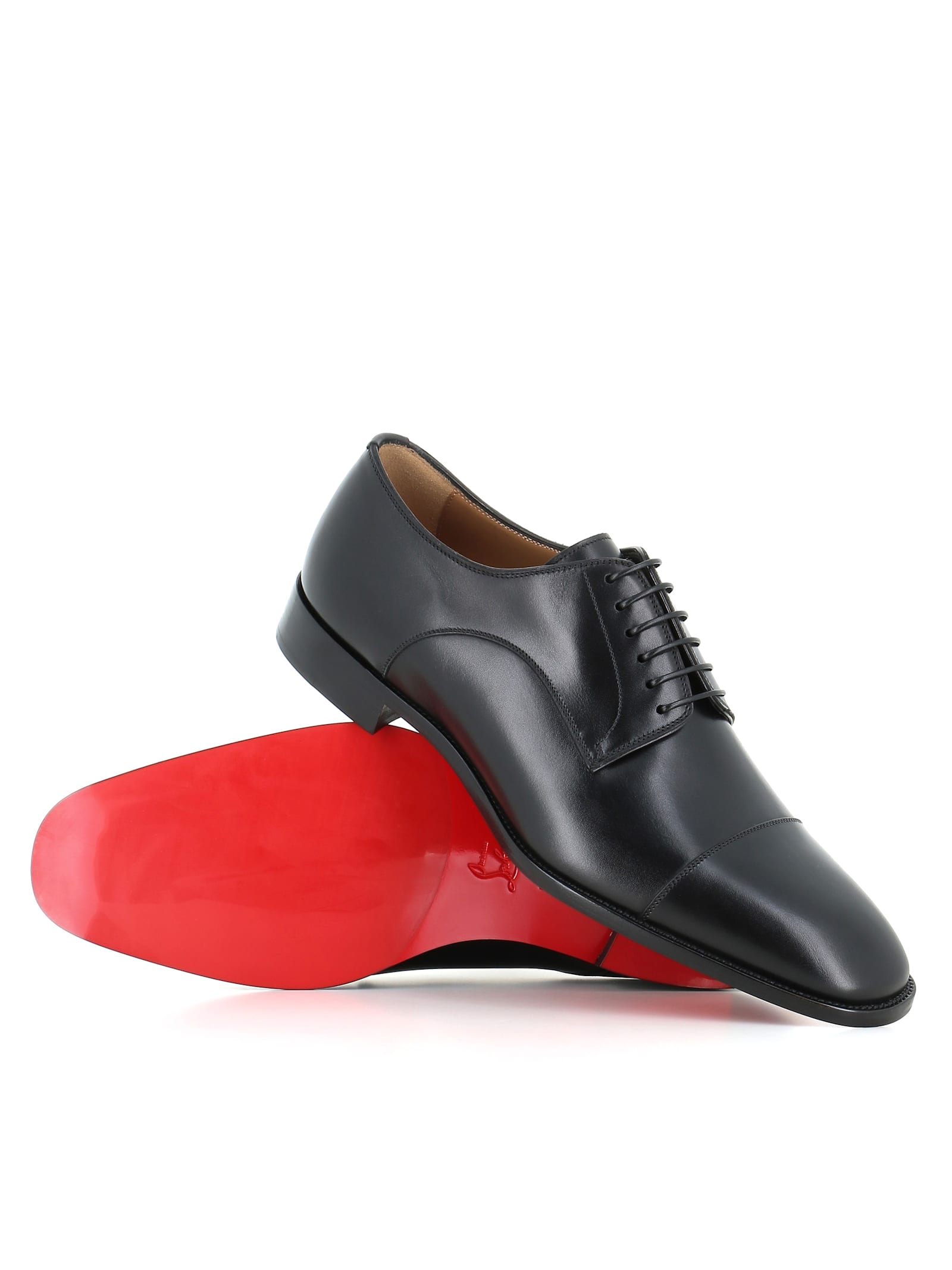 Christian Louboutin Derby Top 5 Flat In Black