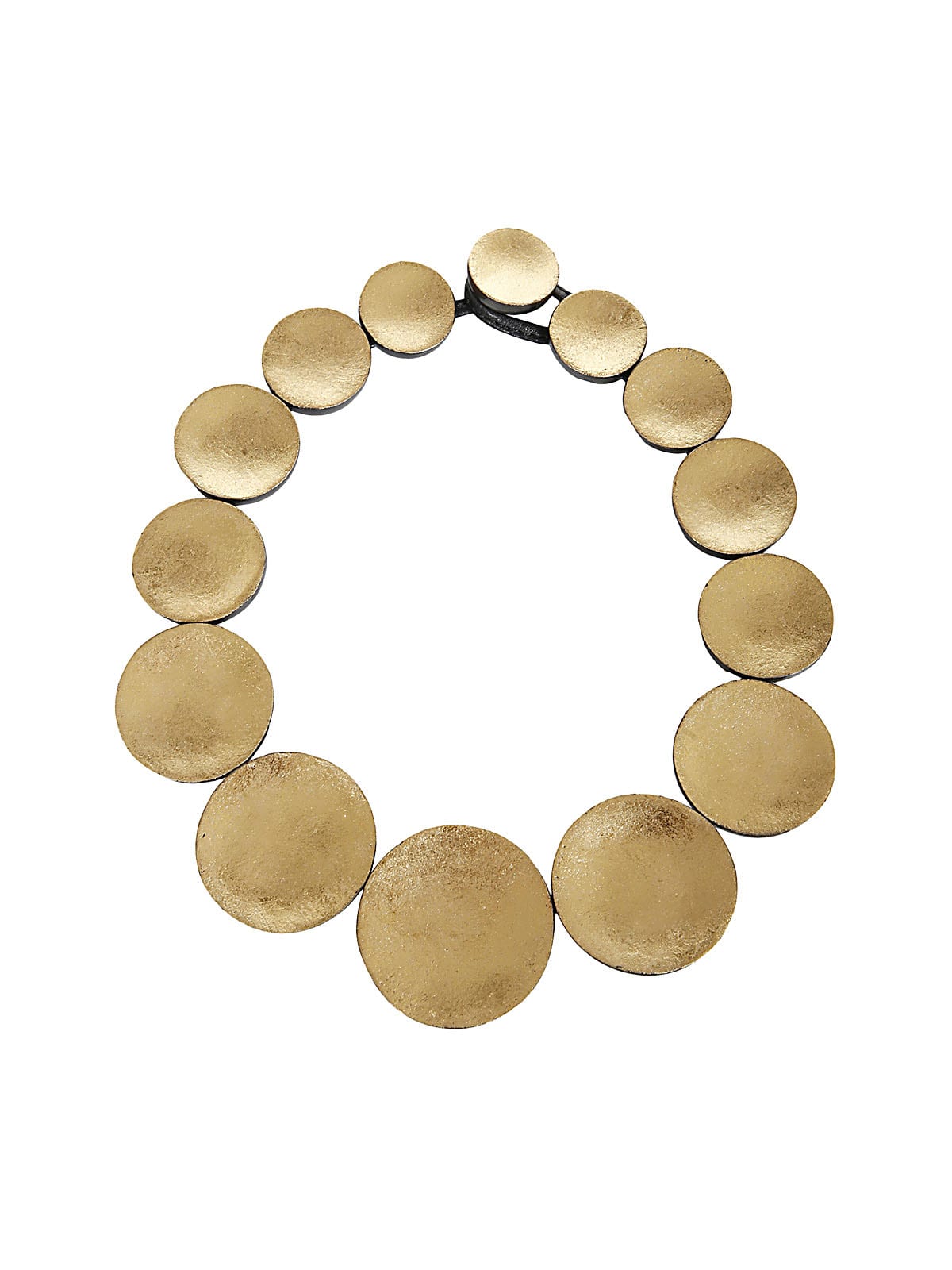 Monies Necklace Kamagong Goldfoil In Black