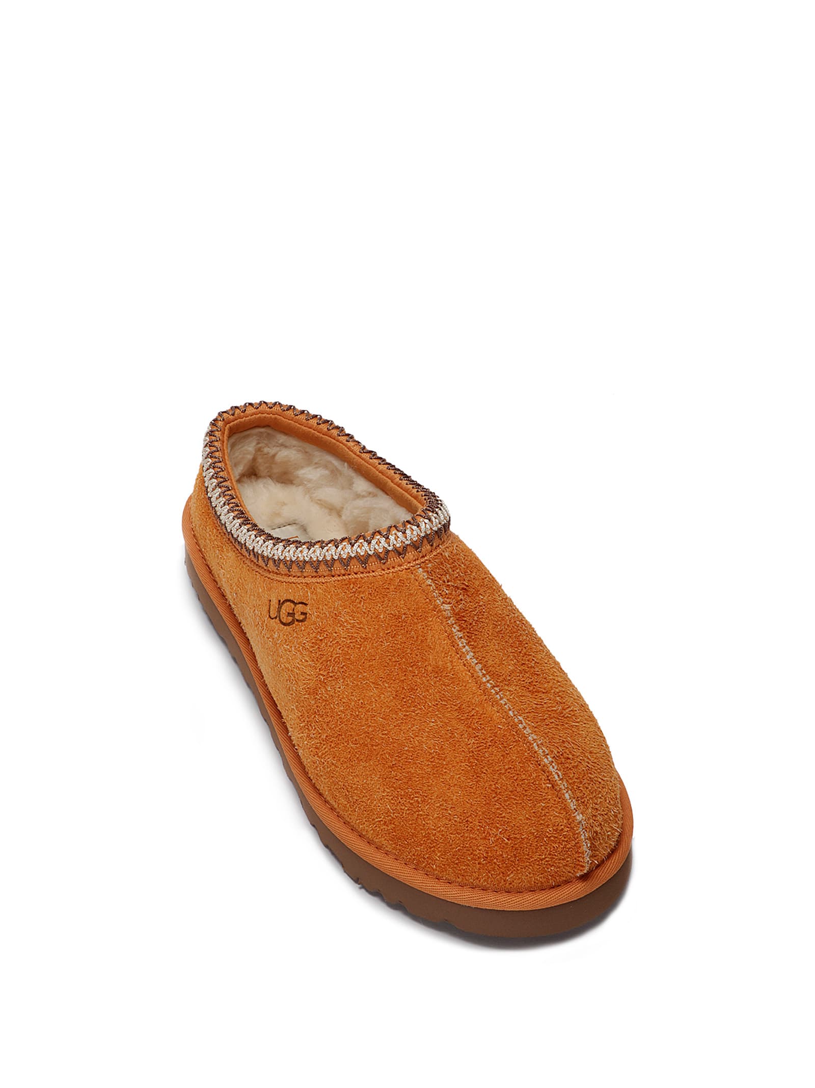 Ugg Men S Shaggy Suede Tasman Clogs Dark Apricot