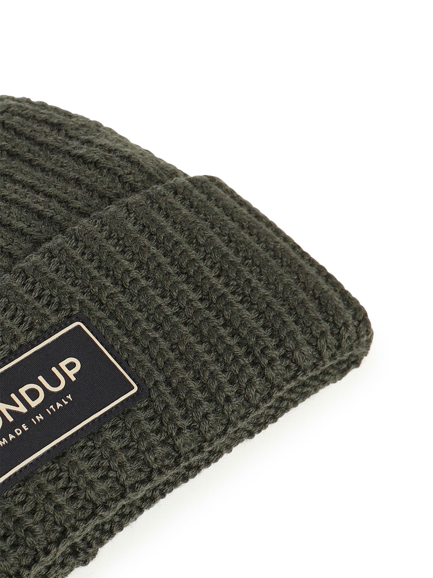 Dondup Technical Wool Hat In Brown
