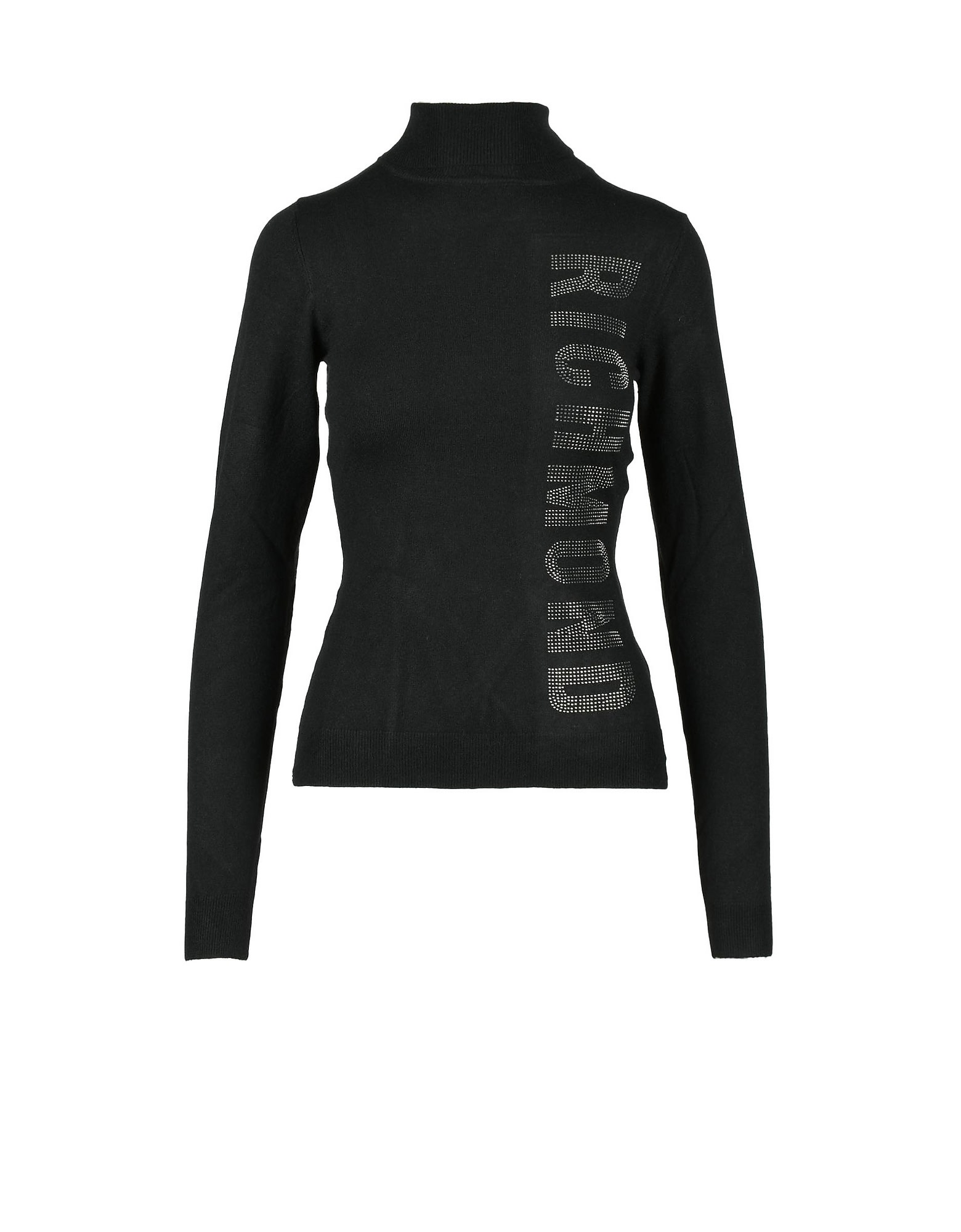 JOHN RICHMOND WOMENS BLACK SWEATER