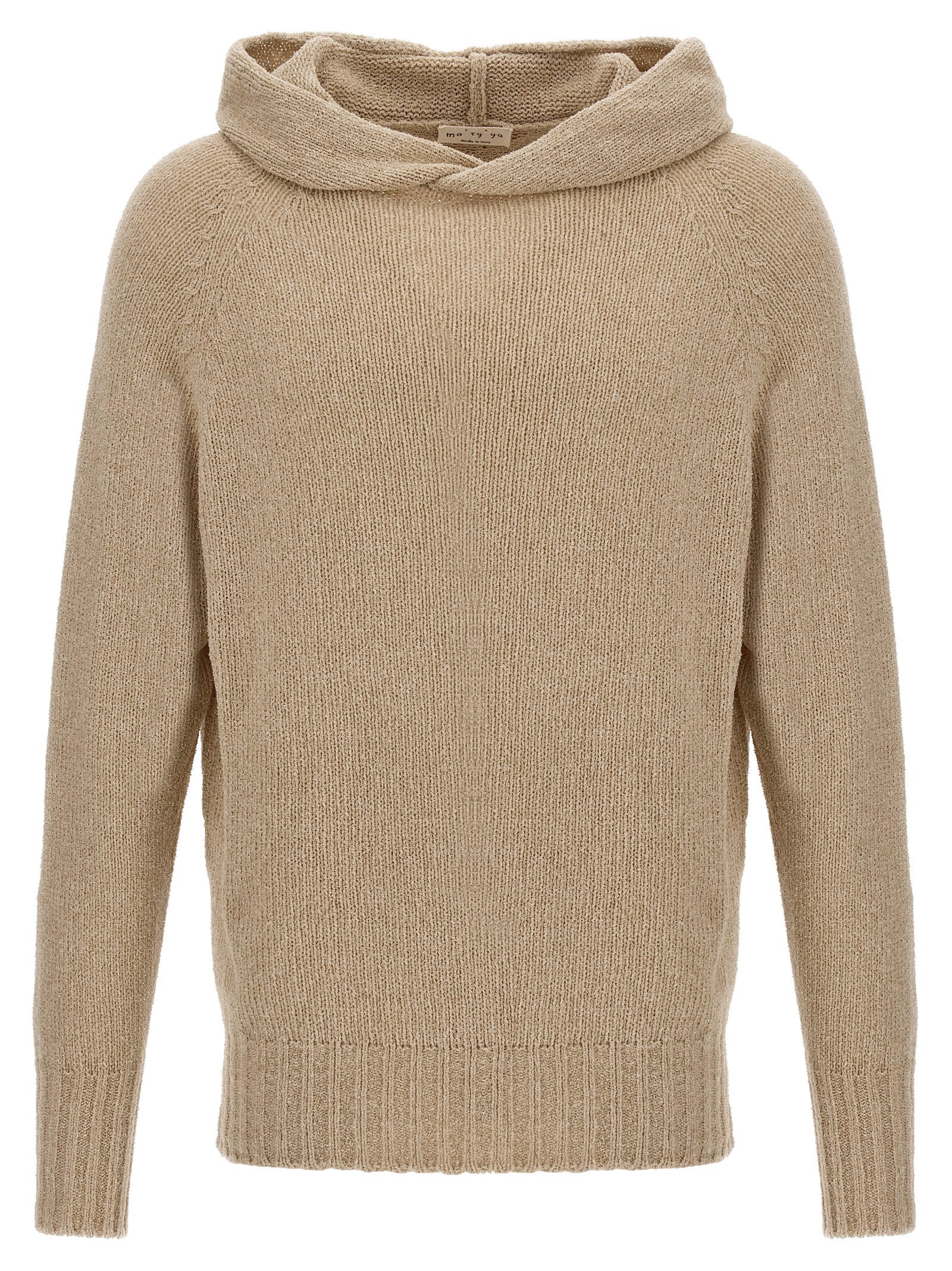 Ma'ry'ya Hooded Sweater In Brown