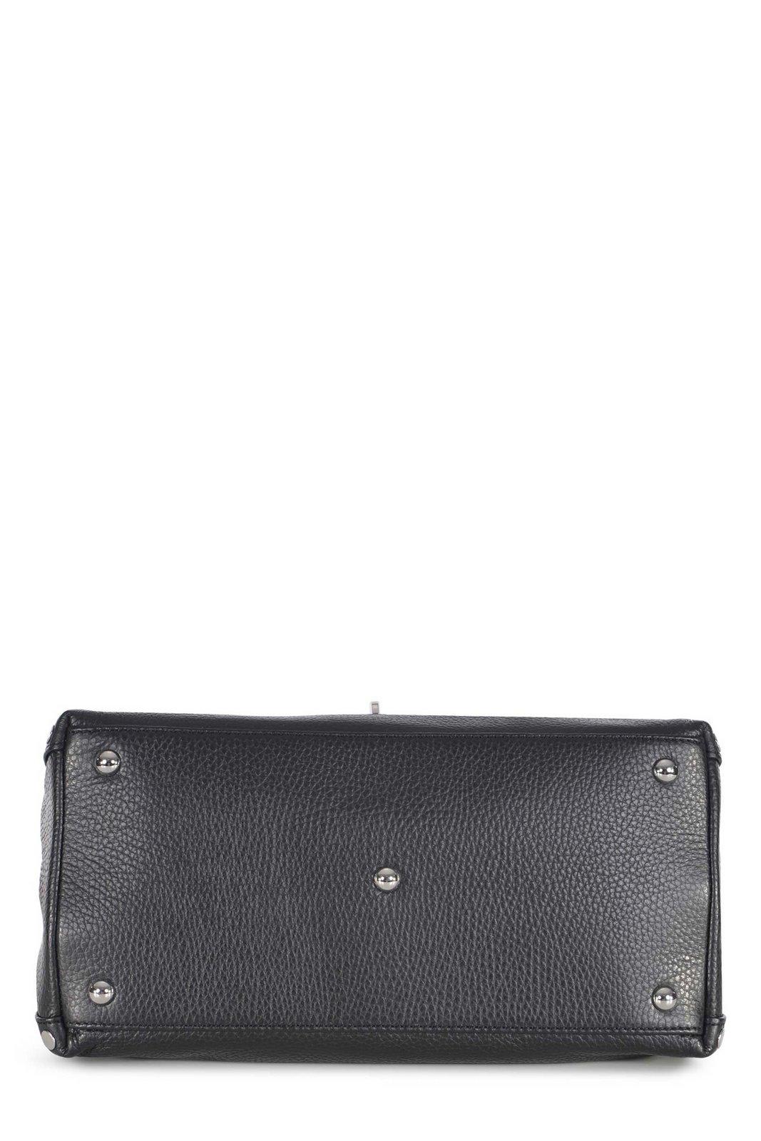 Zanellato Stud-embellished Tote Bag In Nero