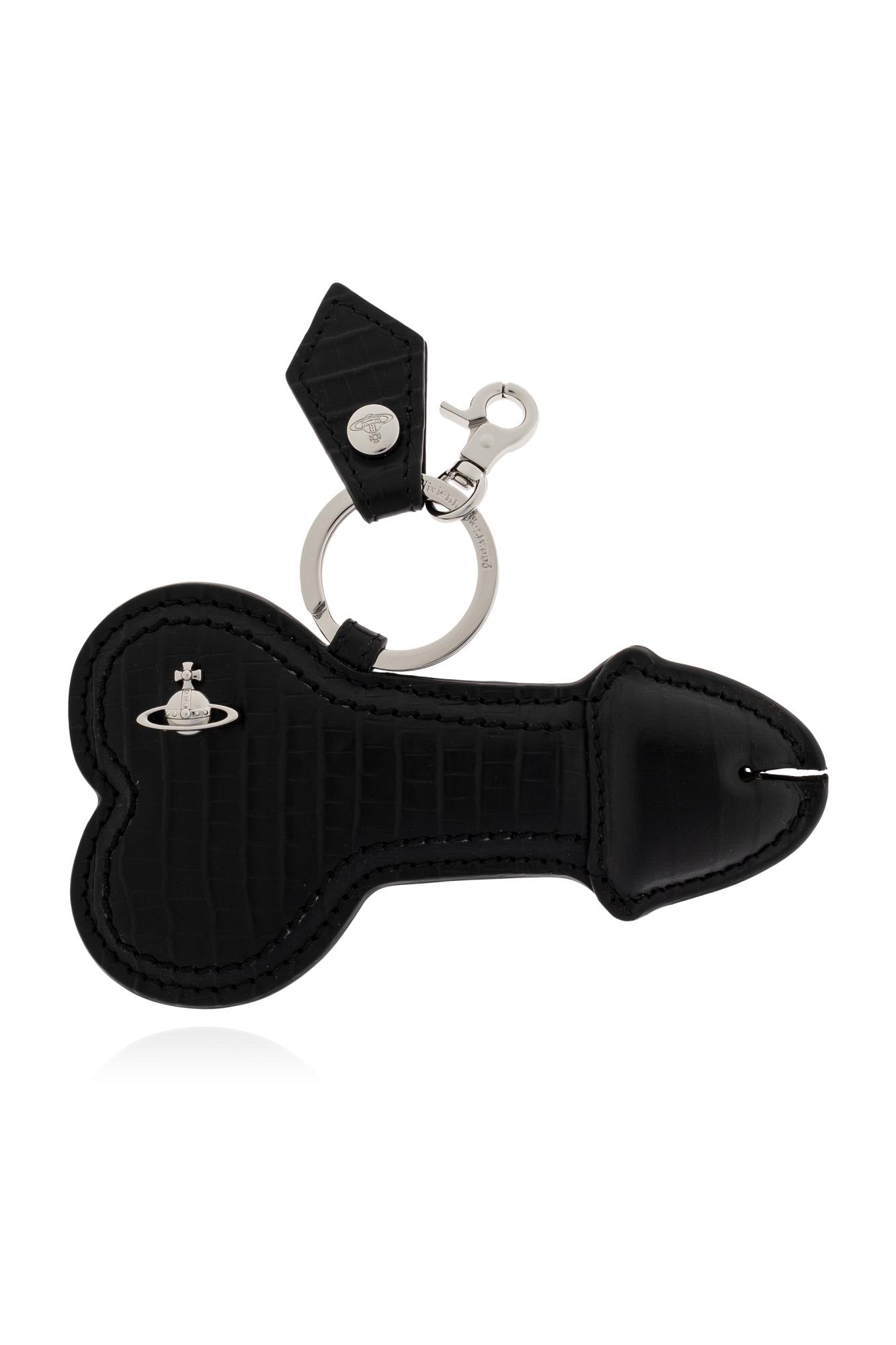 Vivienne Westwood Keychain With Logo In Black