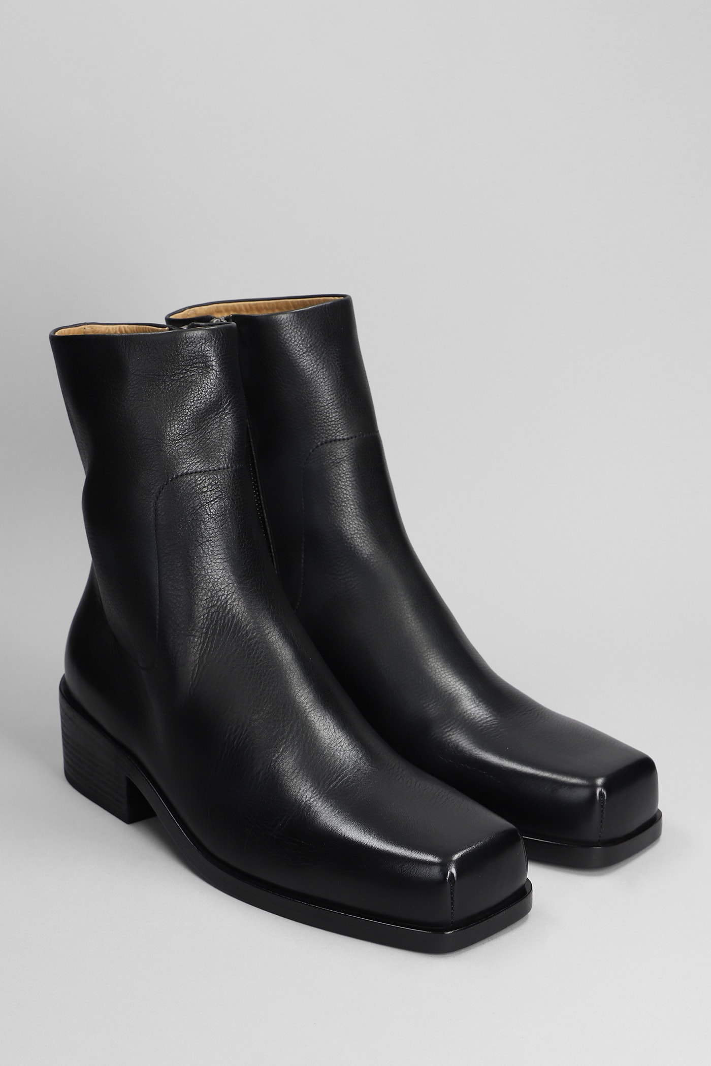 Shop Marsèll High Heels Ankle Boots In Black Leather
