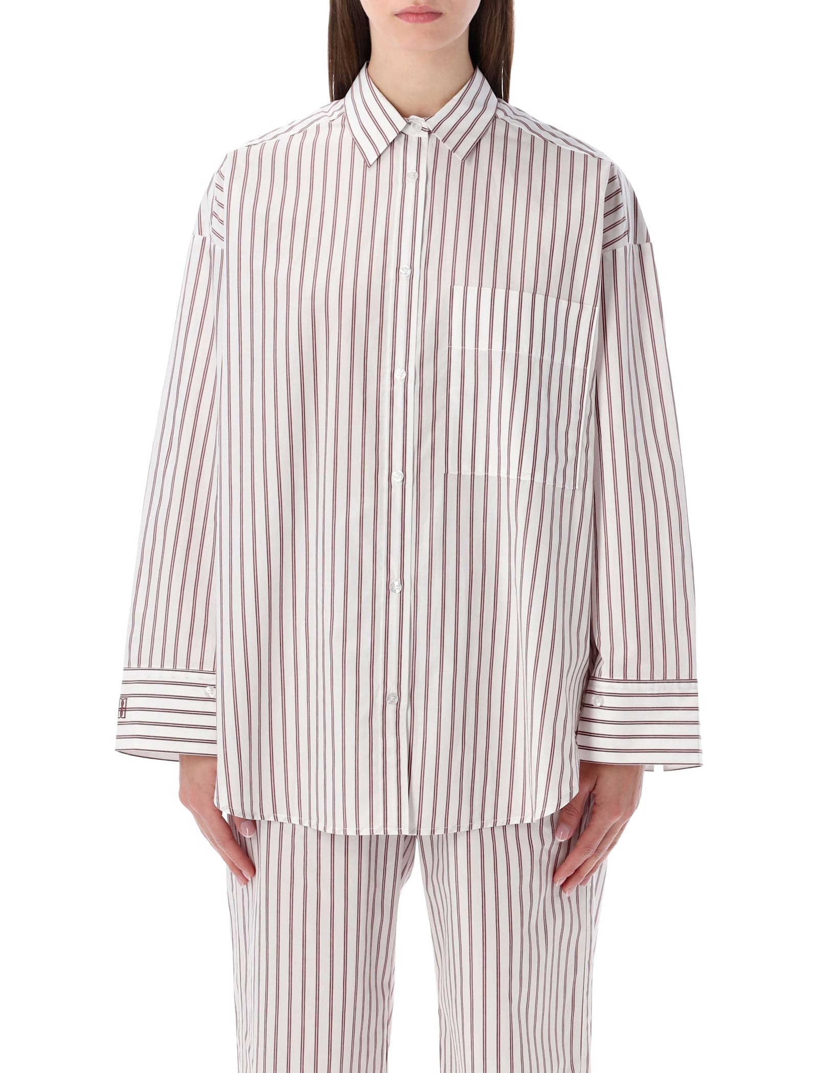 By Malene Birger Oversized Striped Derris Shirt