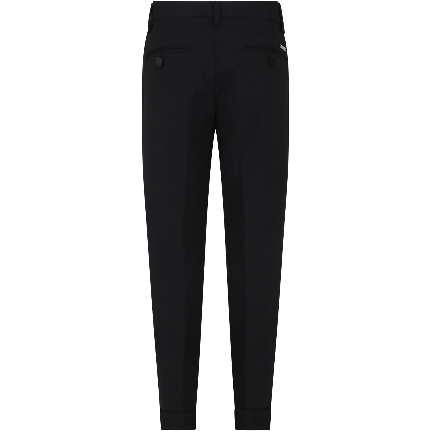 Dsquared2 Black Jacket For Boy In Black