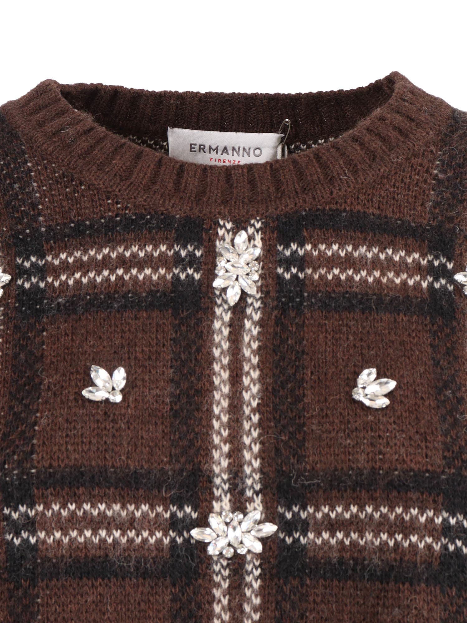 Ermanno Ermanno Scervino Sweater In Brown