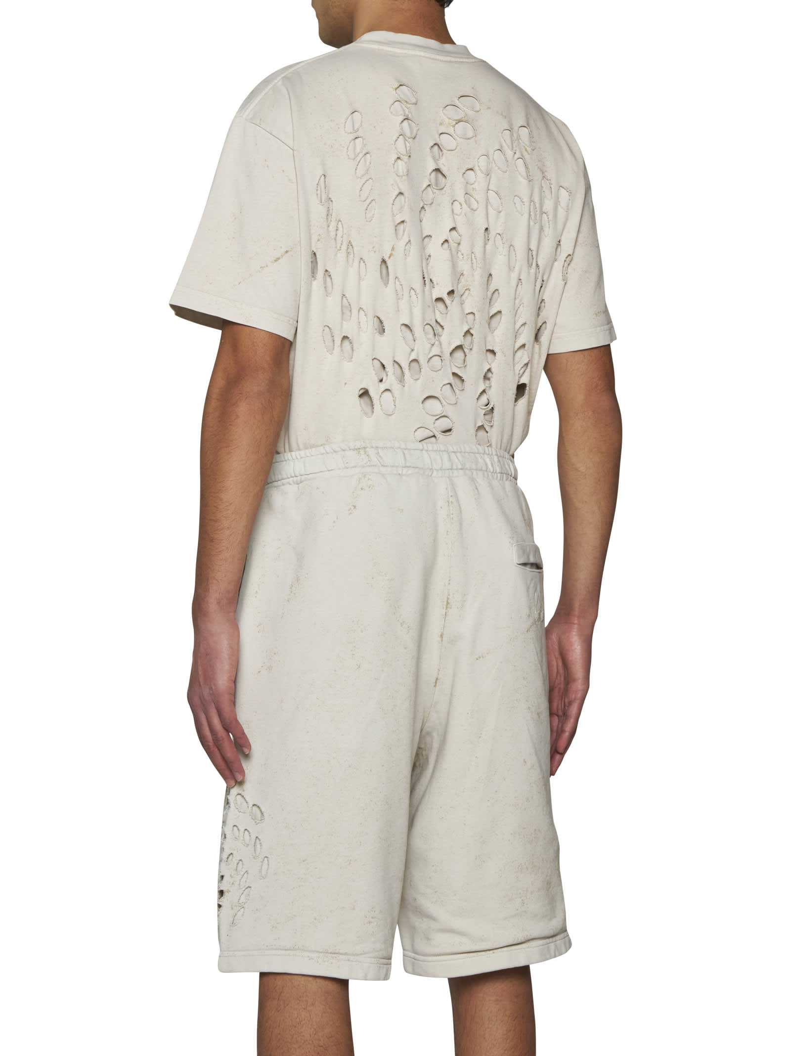 Shop 44 Label Group Shorts In Dirty White+gyps