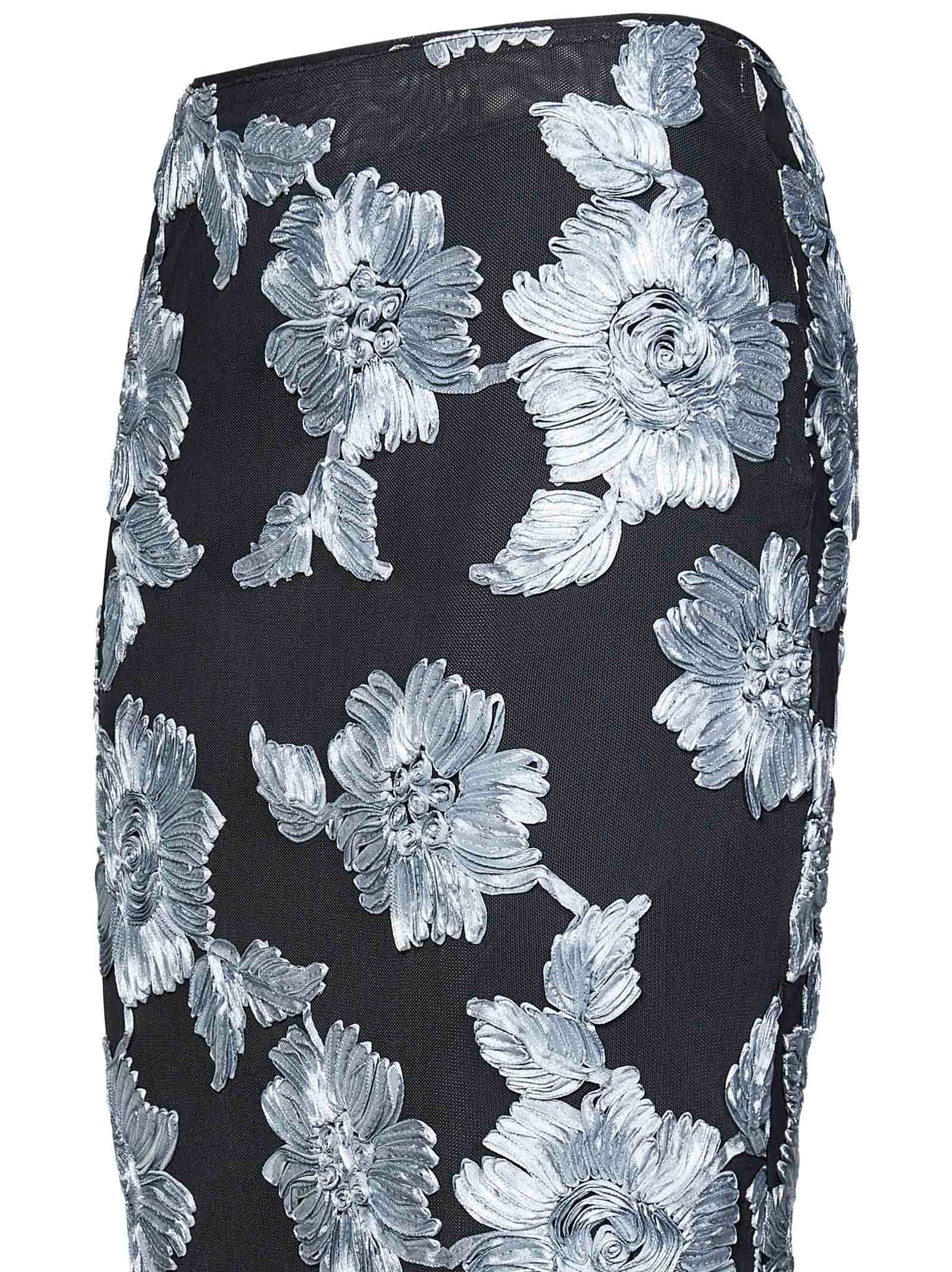 Shop Rotate Birger Christensen Midi Skirt In Grey