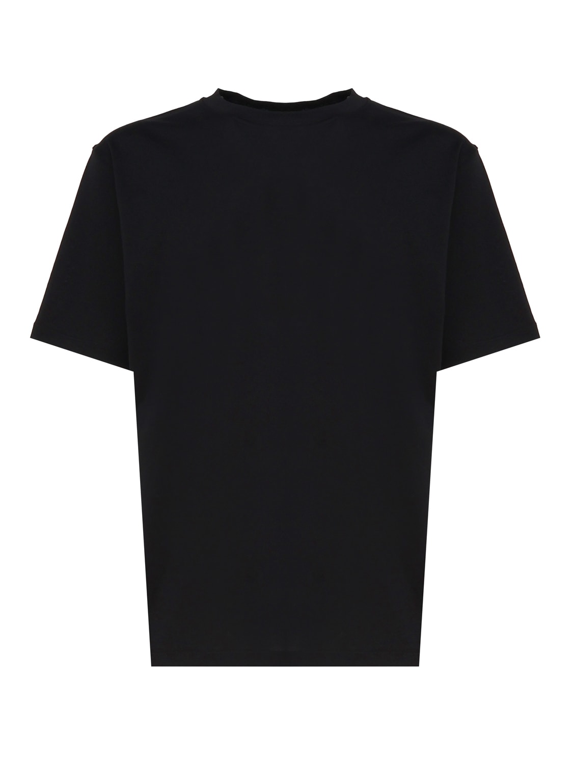 Shop Lardini Cotton T-shirt In Black