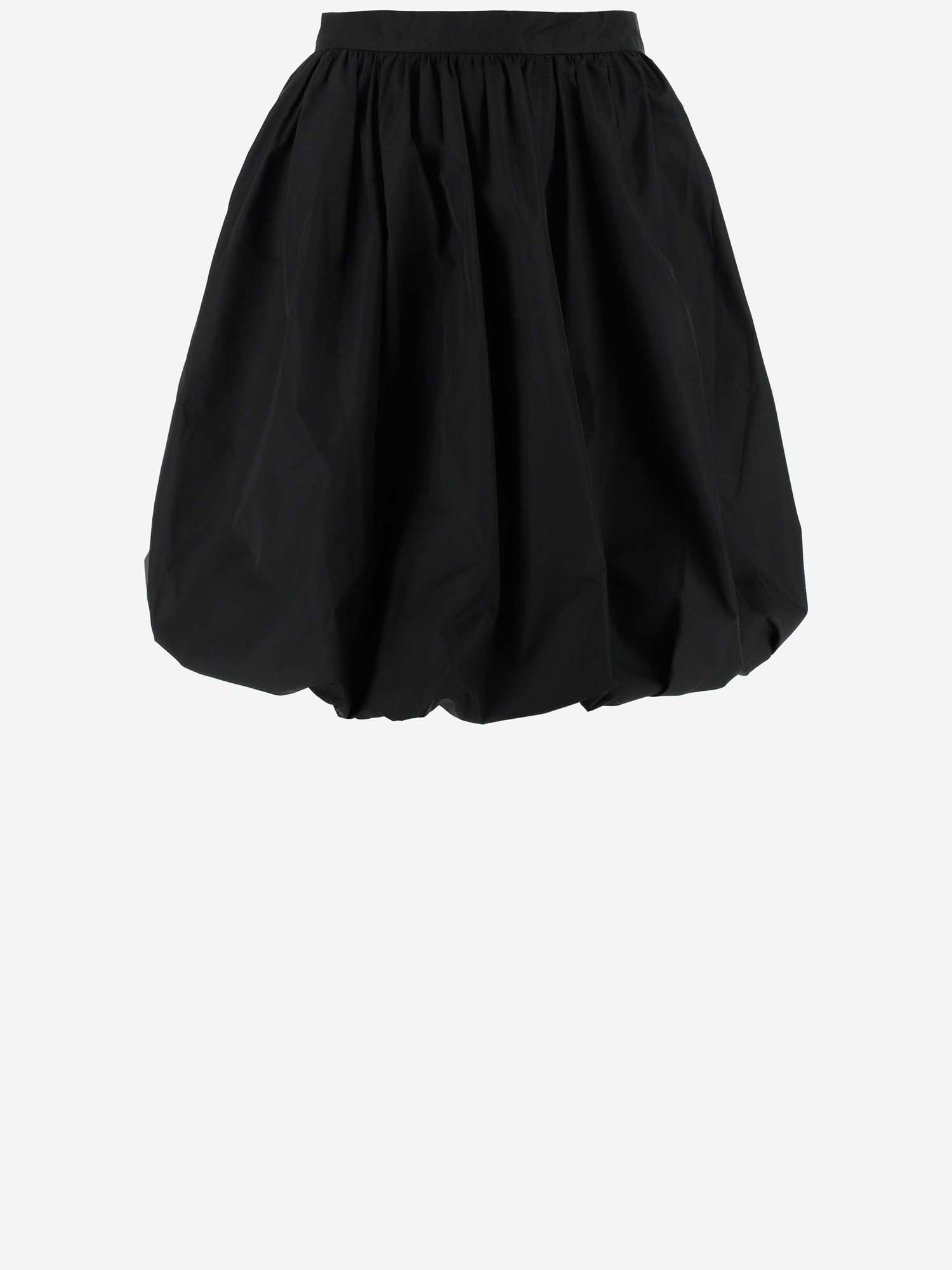 Shop Patou Polyfaille Skirt In Black