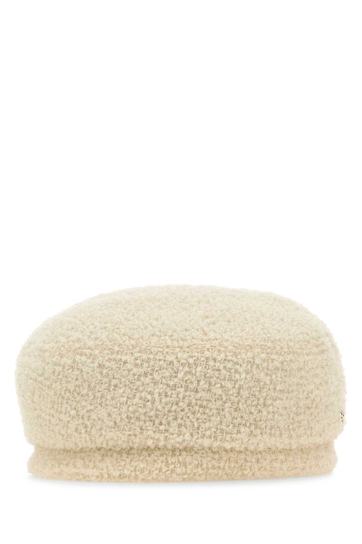 Ivory Teddy Fabric Hailie Hat