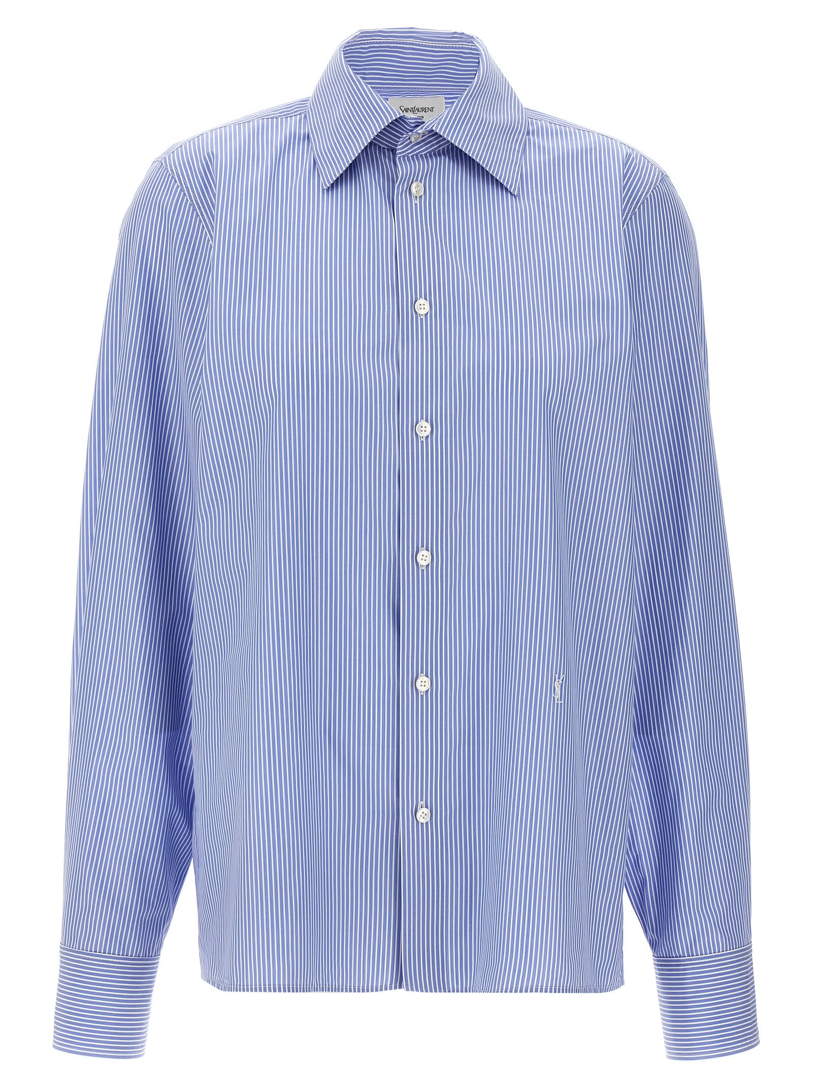 Saint Laurent Cassandre Shirt And Blouse Light Blue