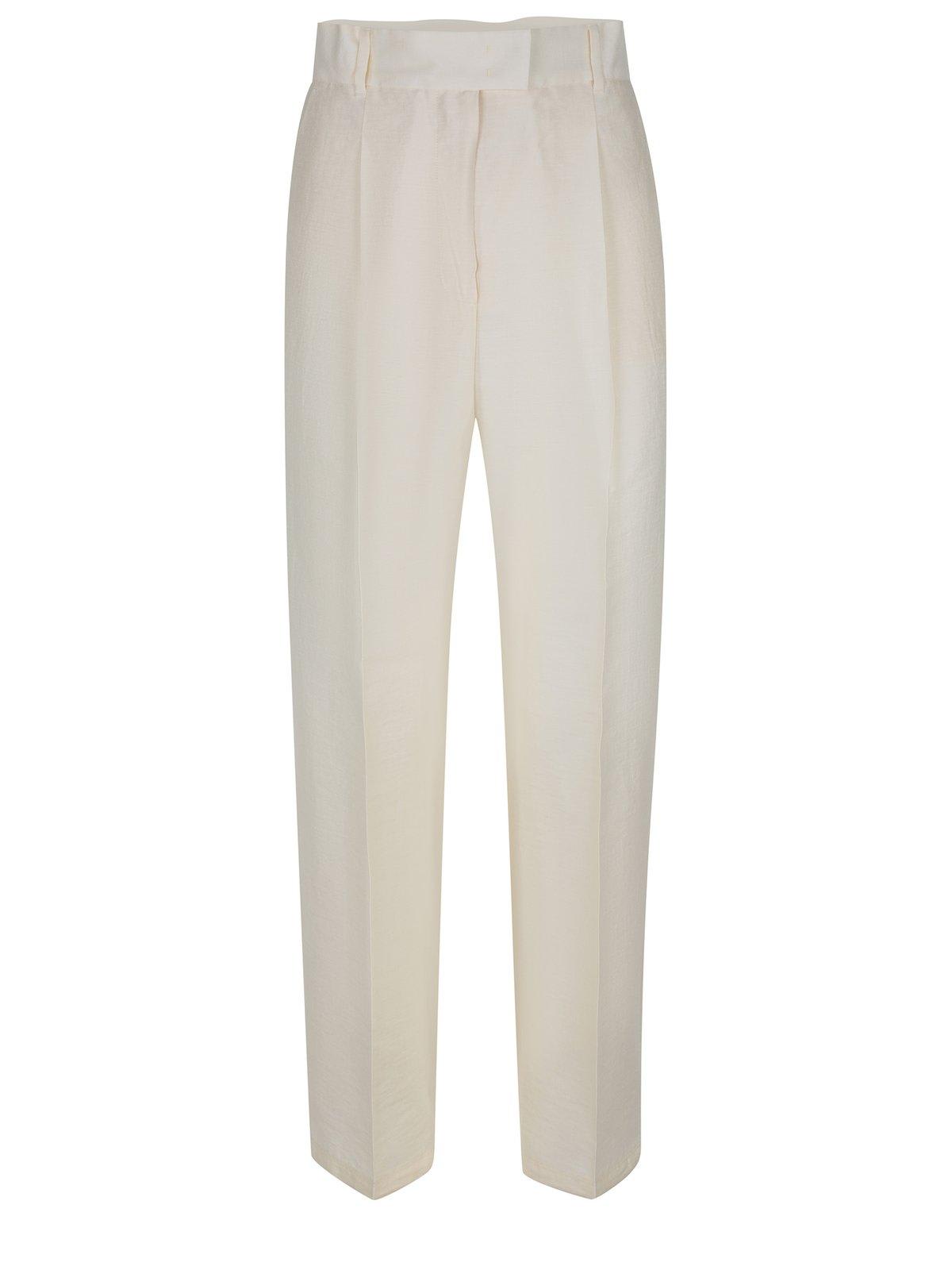 Efedra Pleated Straight Leg Trousers Max Mara