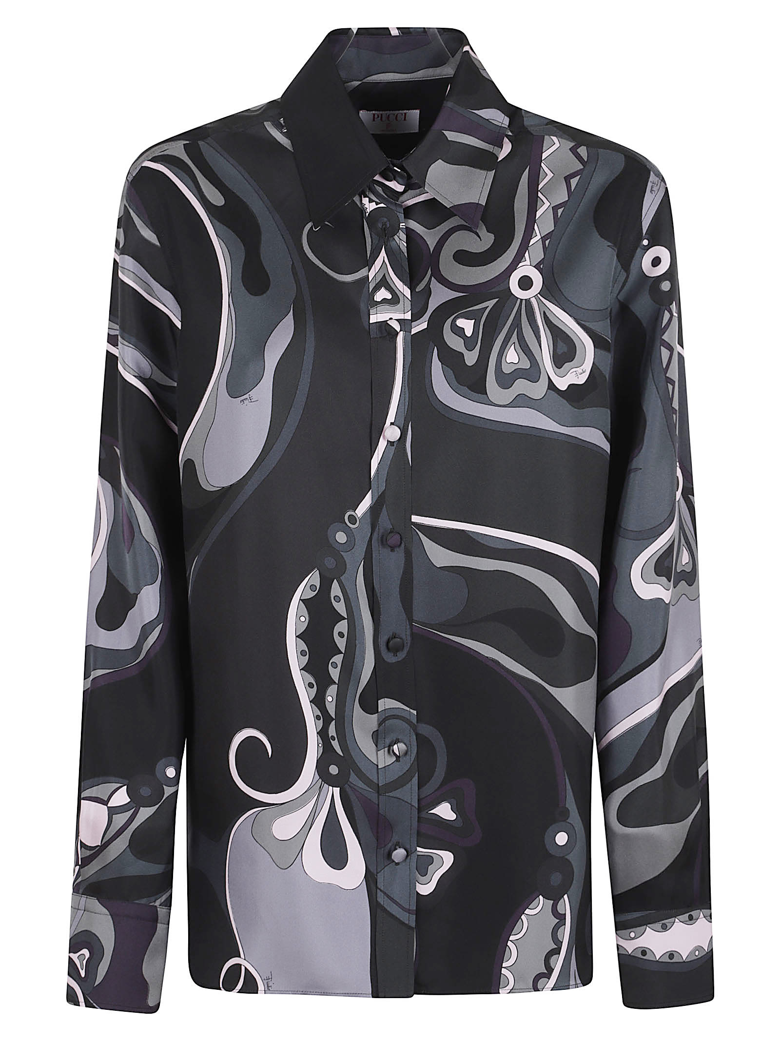 Pucci Camicia - Silk Twill In Black