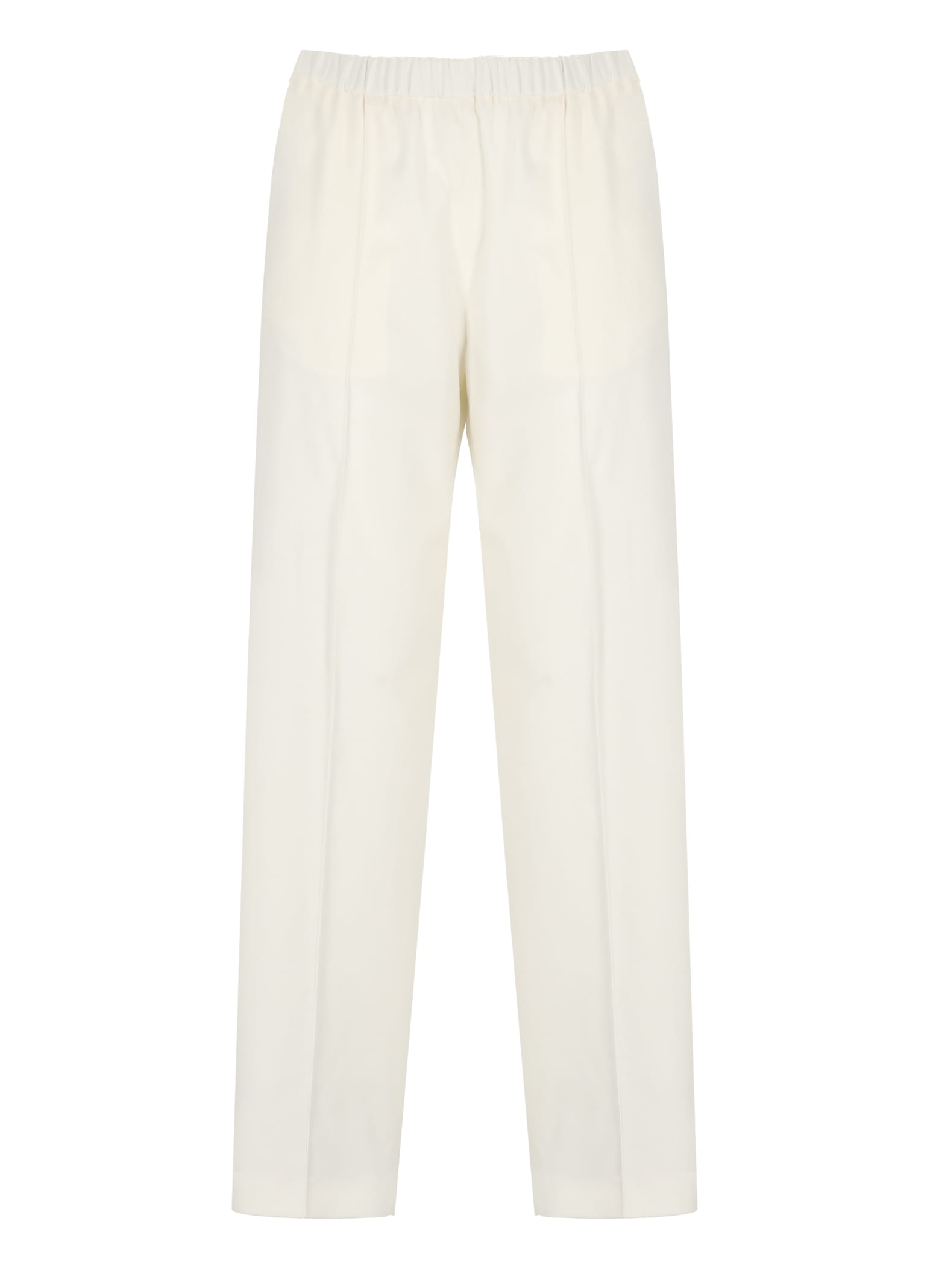 Shop Fabiana Filippi Virgin Wool Pants In White