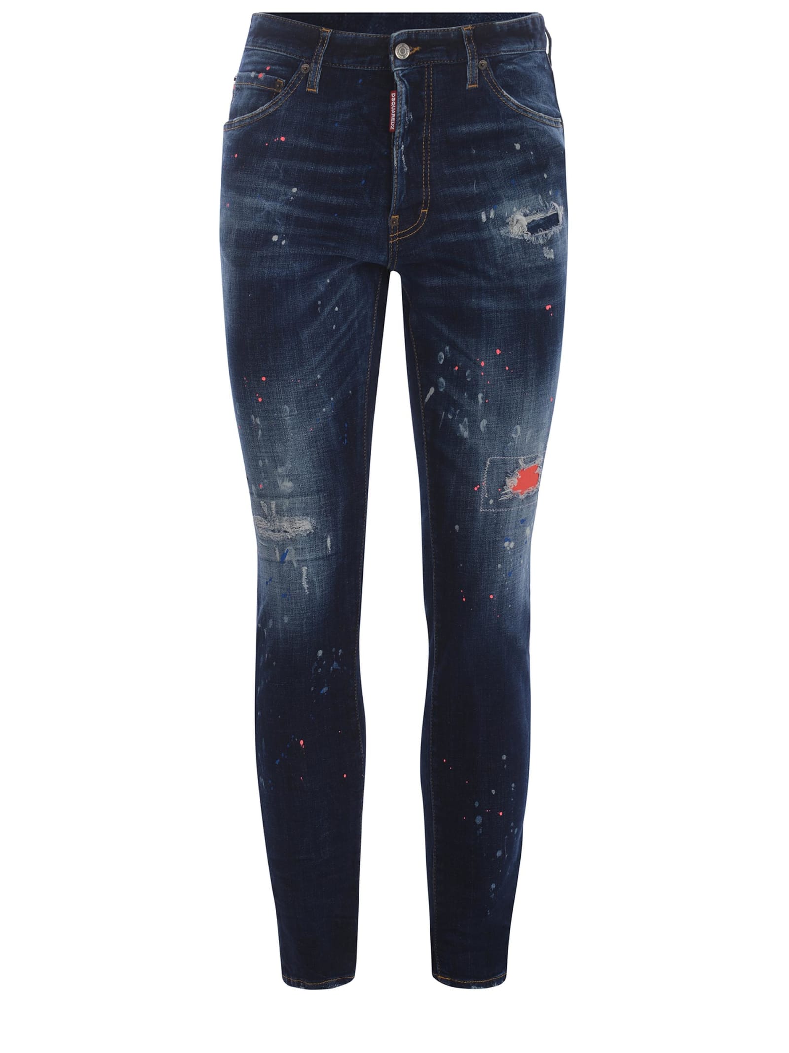 Dsquared2 `sexy Twist` Jeans In Denim Blu