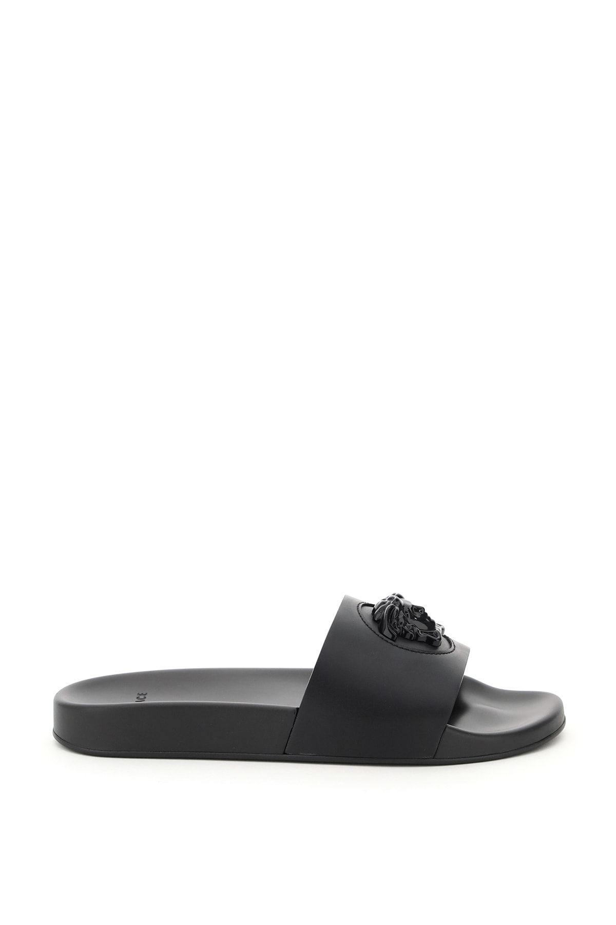 Buy Versace Medusa Rubber Slides online, shop Versace shoes with free shipping