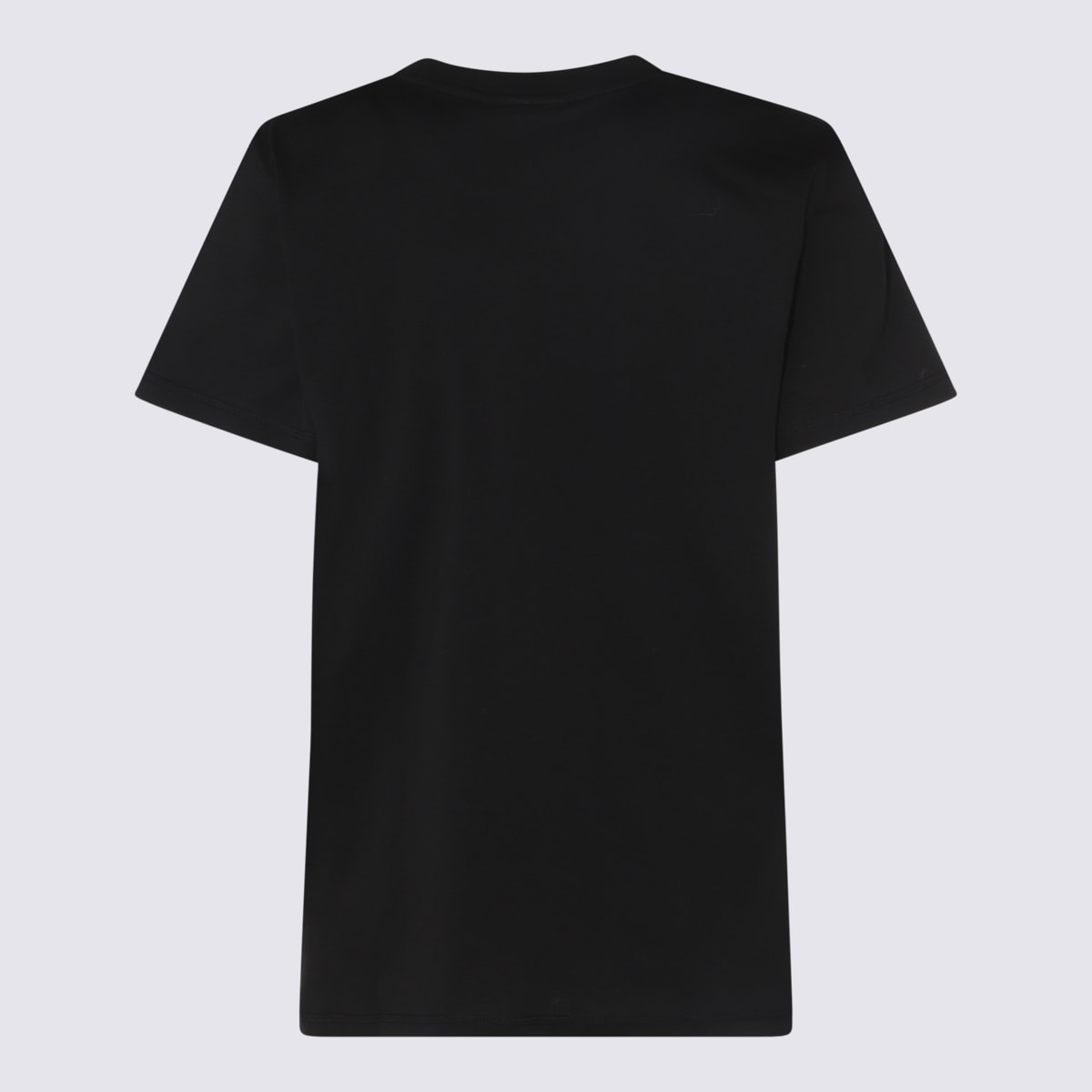 Shop Ganni Black Cotton T-shirt
