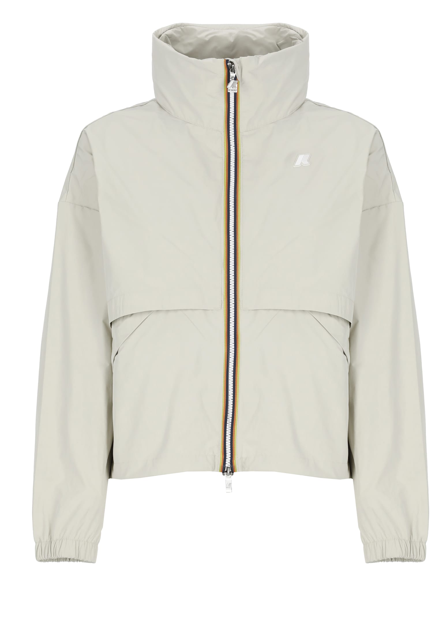 K-way Aubette Memory Touch Jacket In Neutral