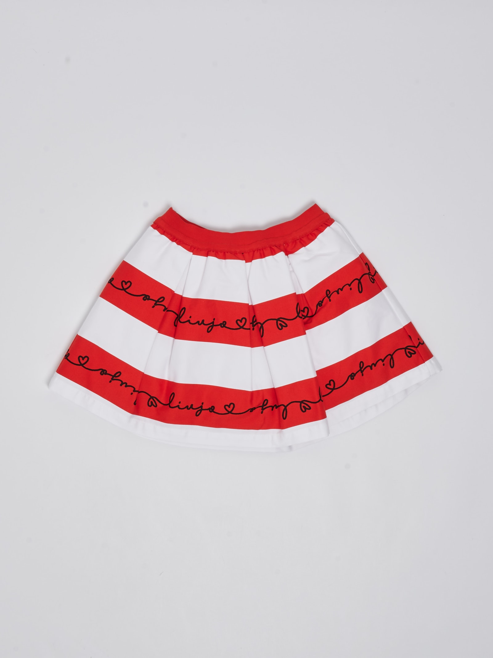 Shop Liu •jo Skirt Skirt In Bianco-rosso