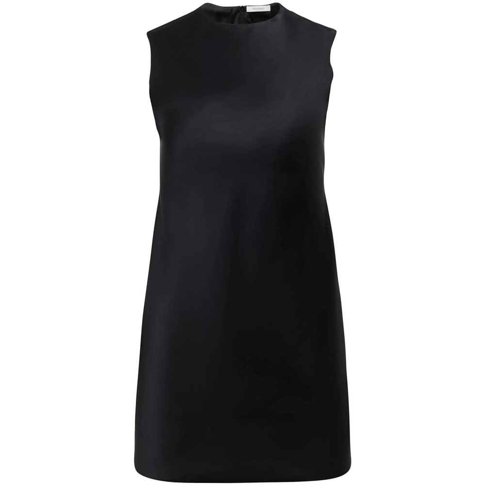 Jw Anderson Denim-twill Mini Dress In Black