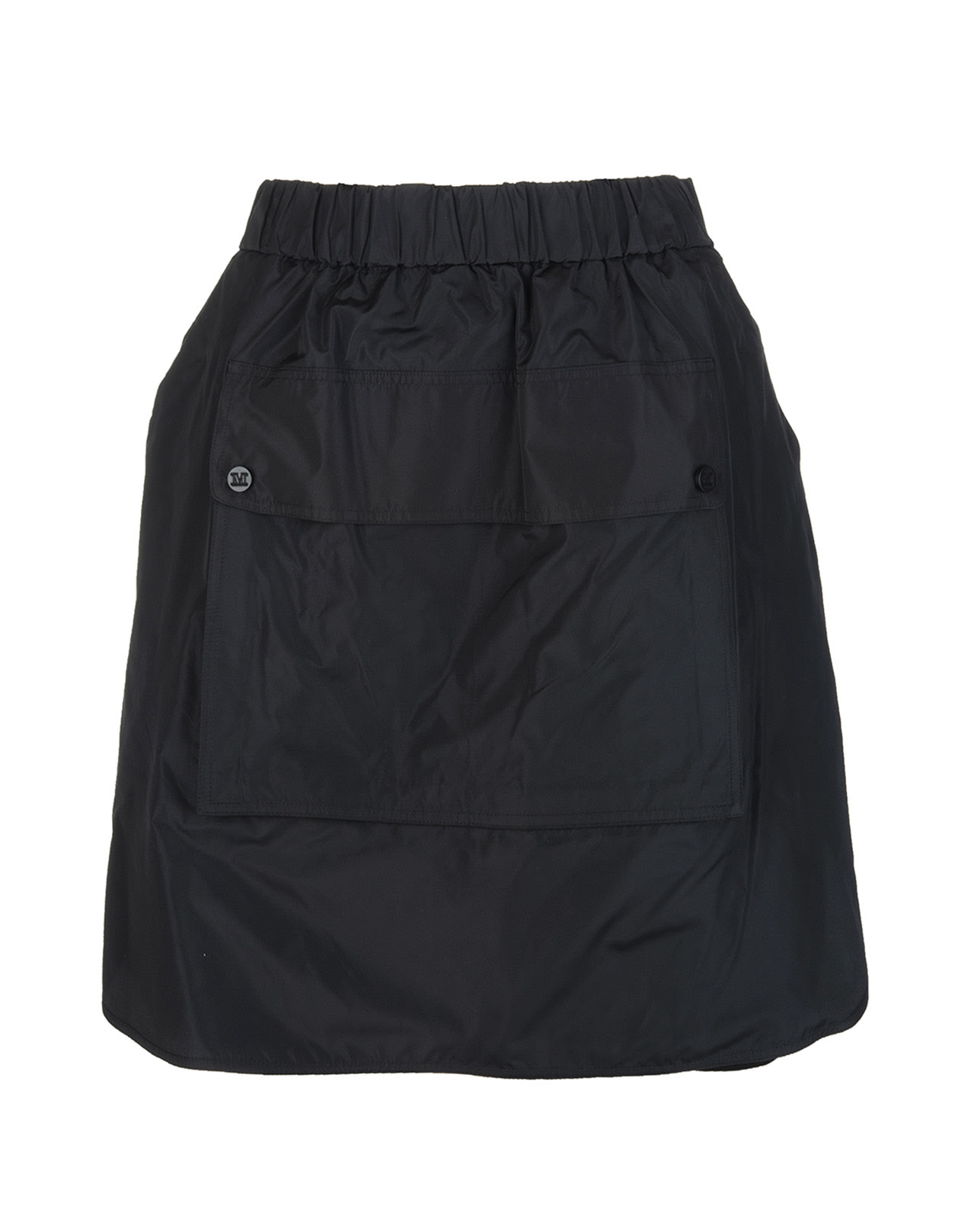 Max Mara Elide Skirt In Black Taffeta And Silk