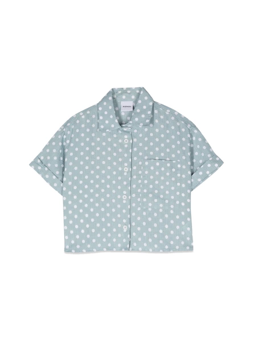 Aspesi Short Sleeve Shirt In Green