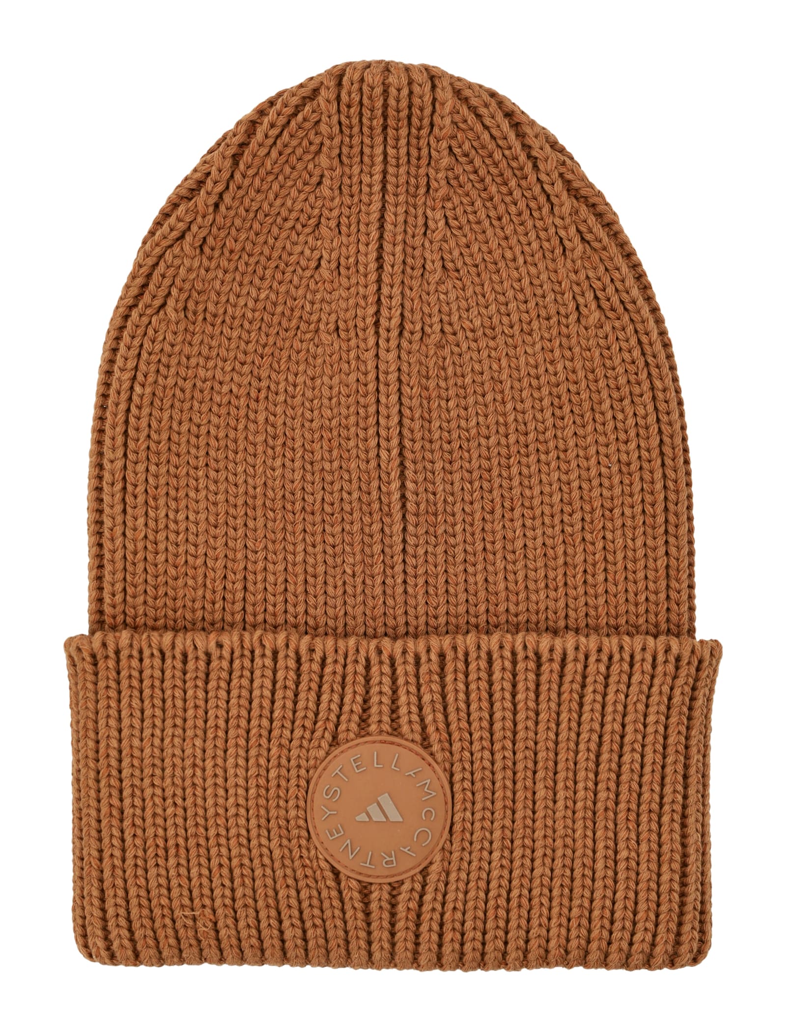 Adidas By Stella Mccartney Cotton Blend Beanie In Brown