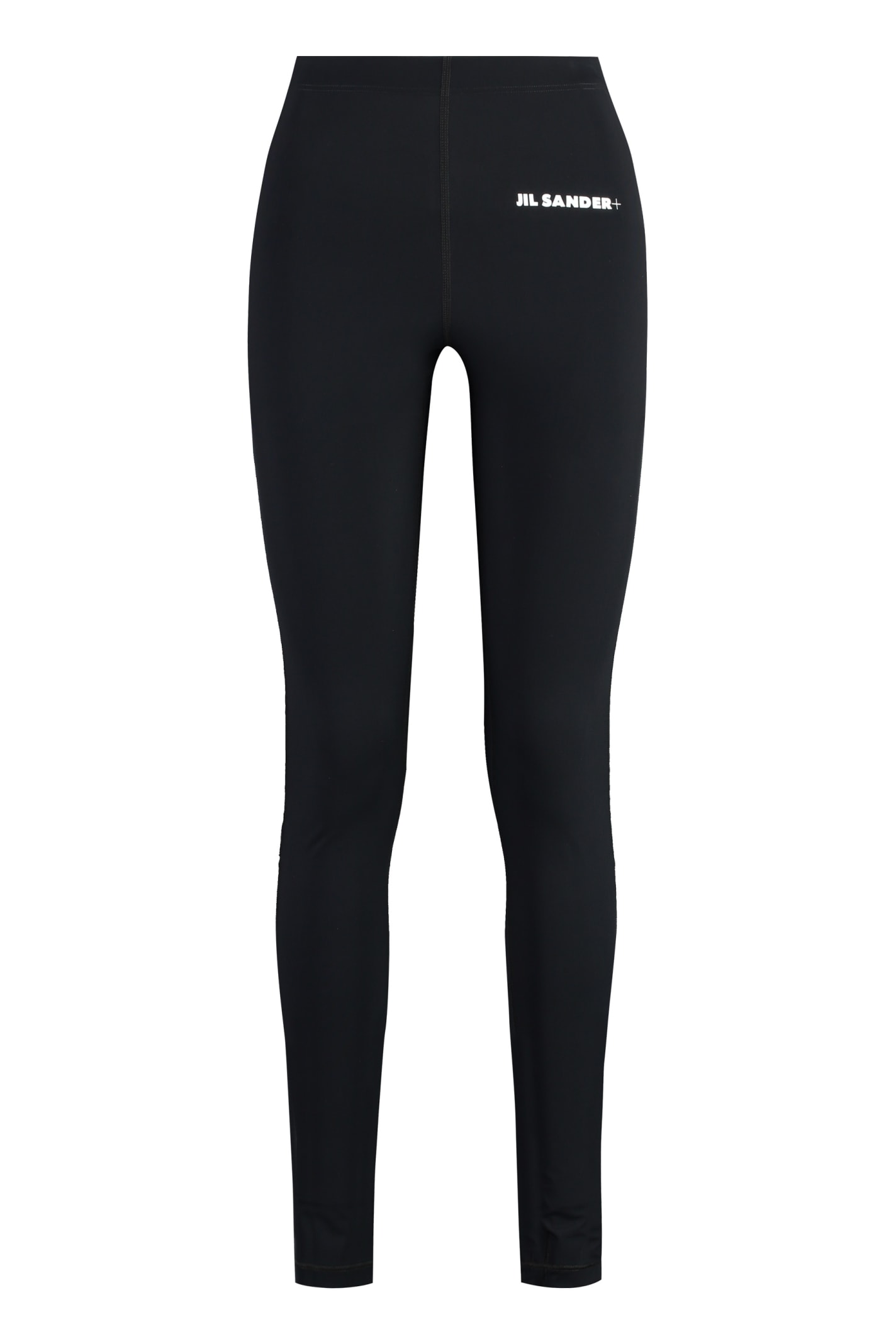 Shop Jil Sander Technical Fabric Leggings In Black