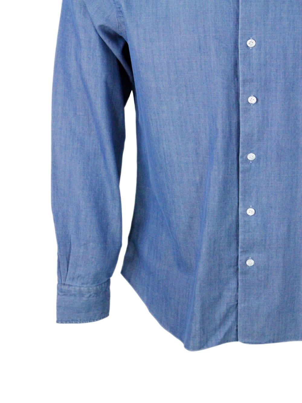 Shop Barba Napoli Shirt In Denim