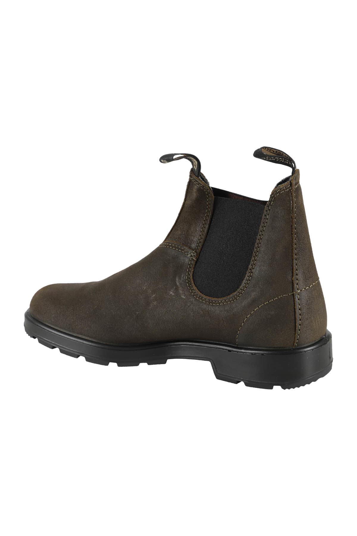 Shop Blundstone Waxed Suede In Olive Suede Black